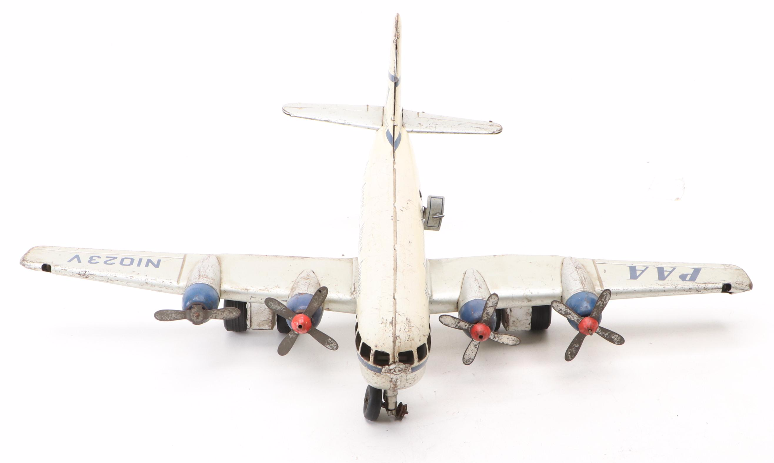 Gama Pan American Boeing 377 Stratocruiser Toy Airplane, Mid-20th Century