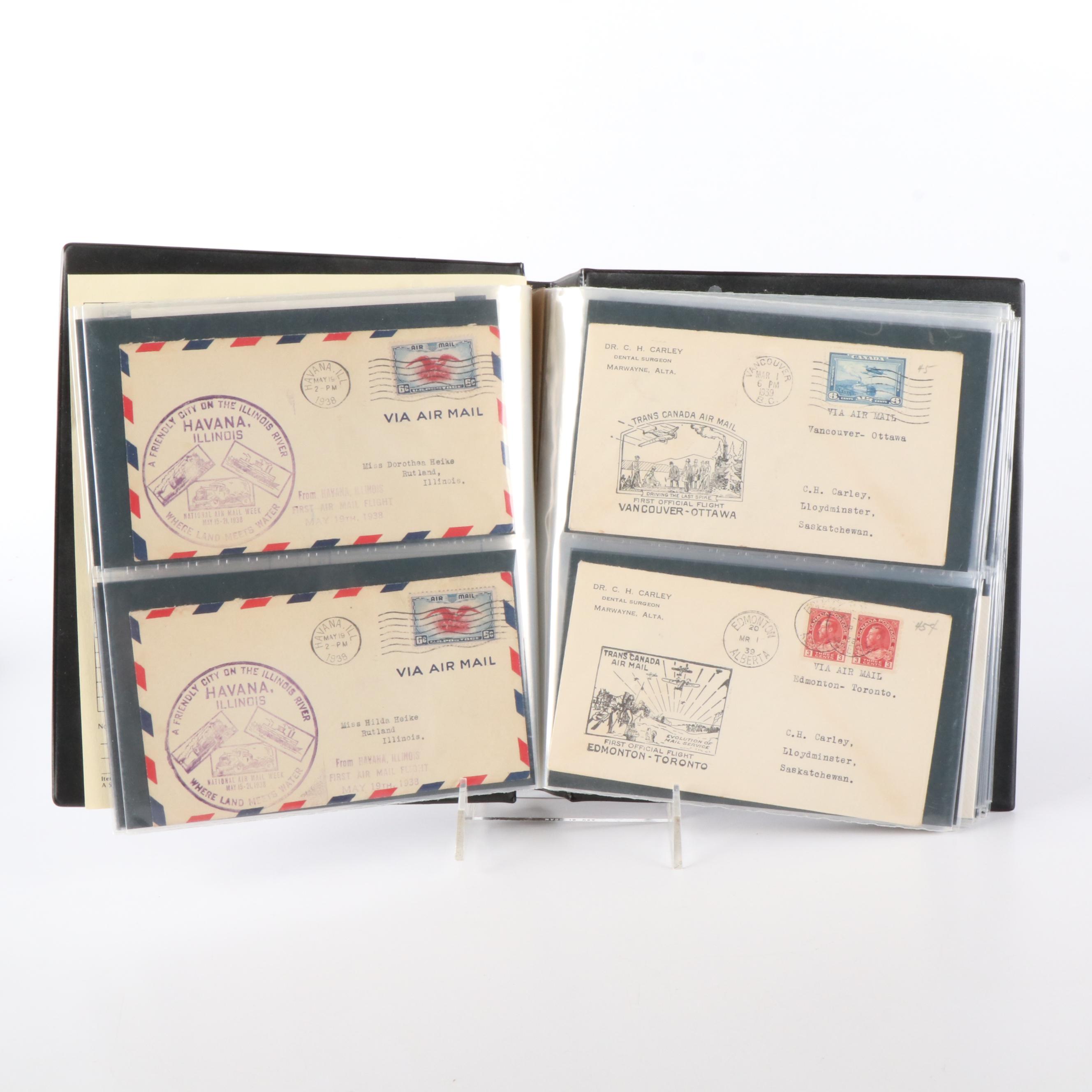 Large Group of Vintage First Day Covers, U.S. and Canada