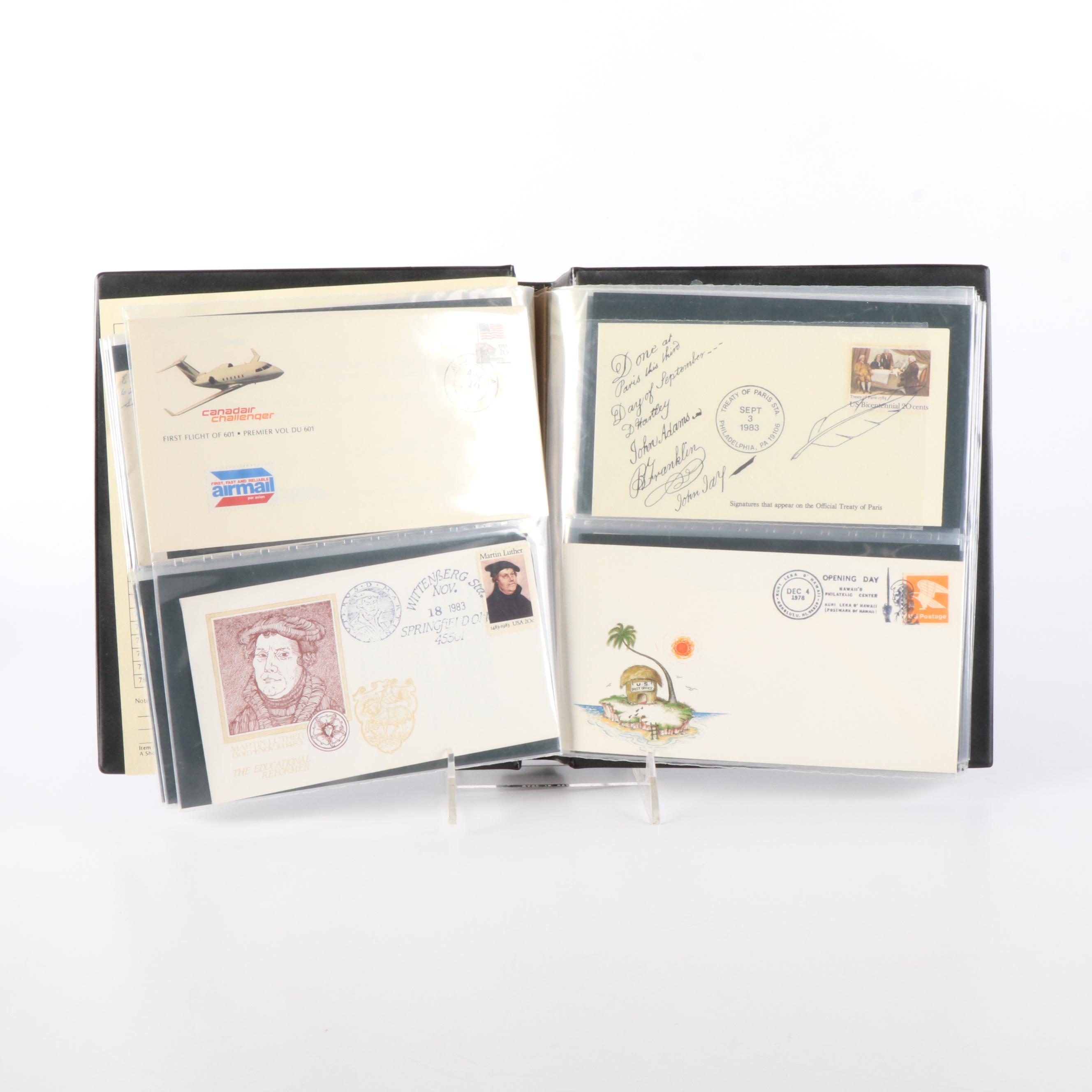 Large Group of Vintage First Day Covers, U.S. and Canada