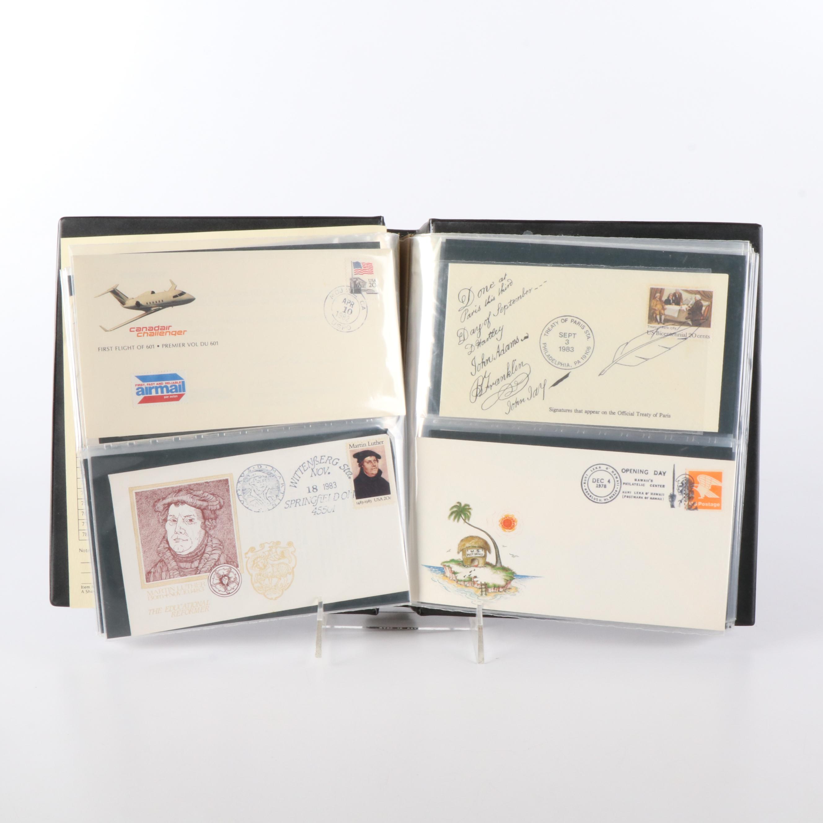 Large Group of Vintage First Day Covers, U.S. and Canada