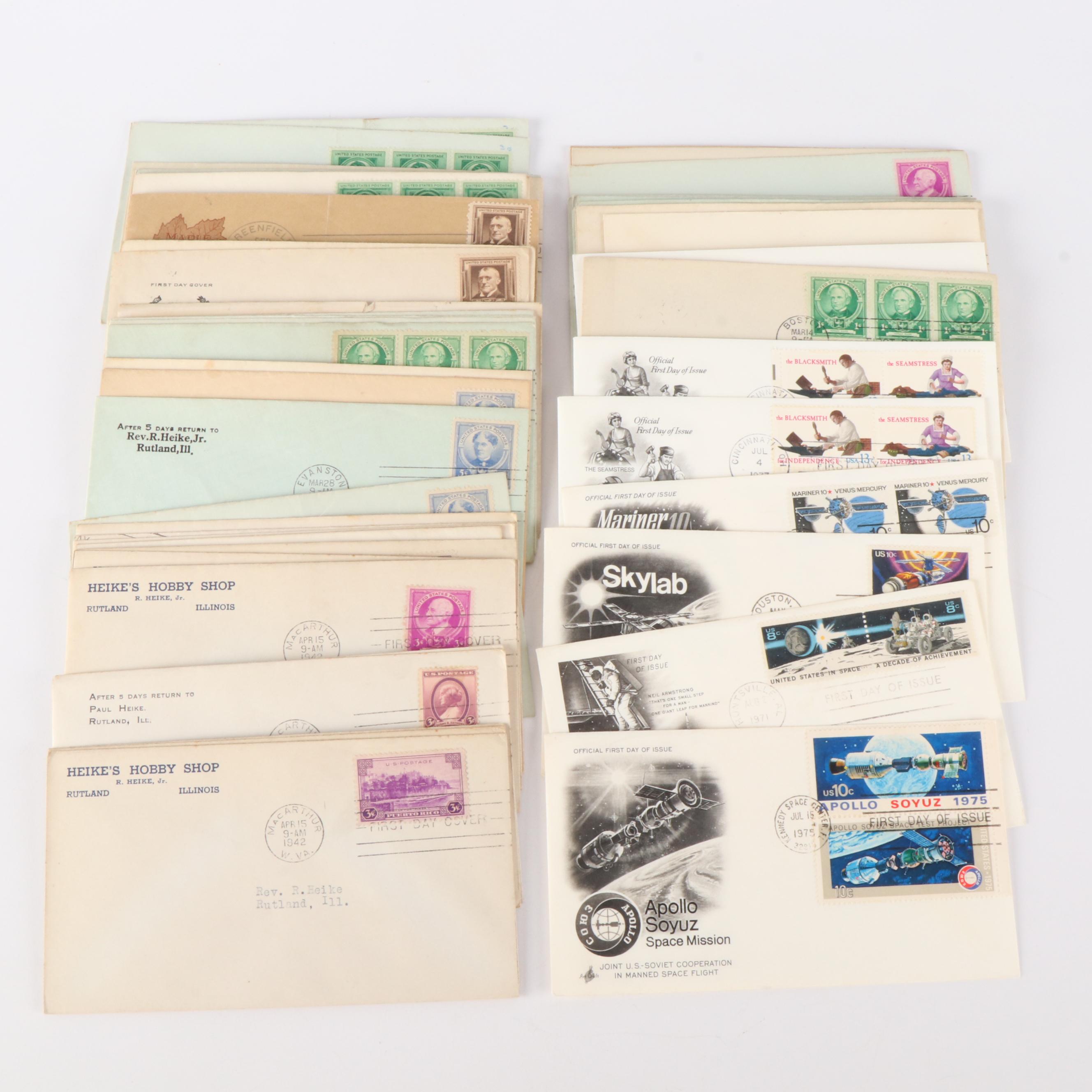 Large Group of Vintage First Day Covers, U.S. and Canada