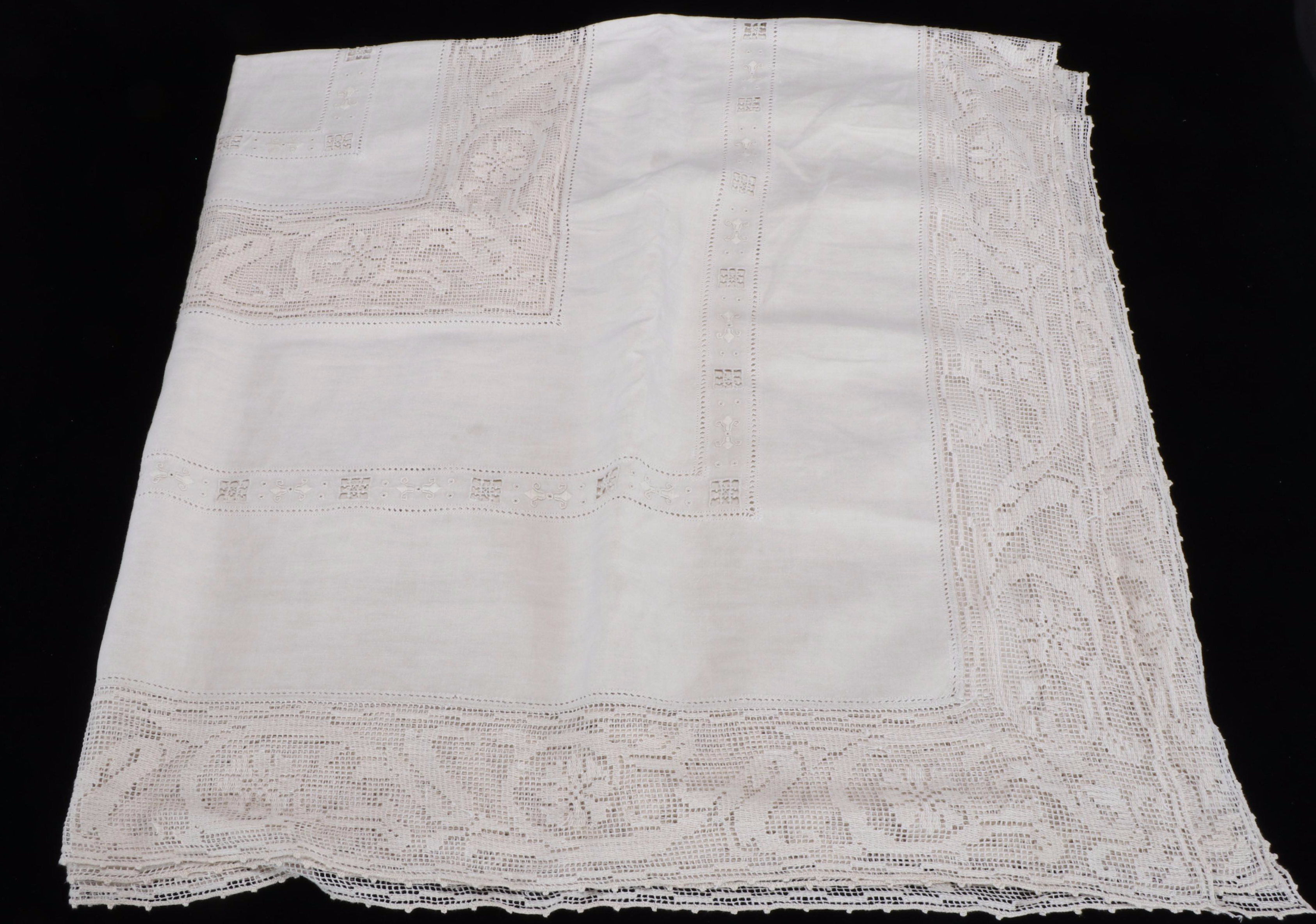 White, Floral and Other Table Linens