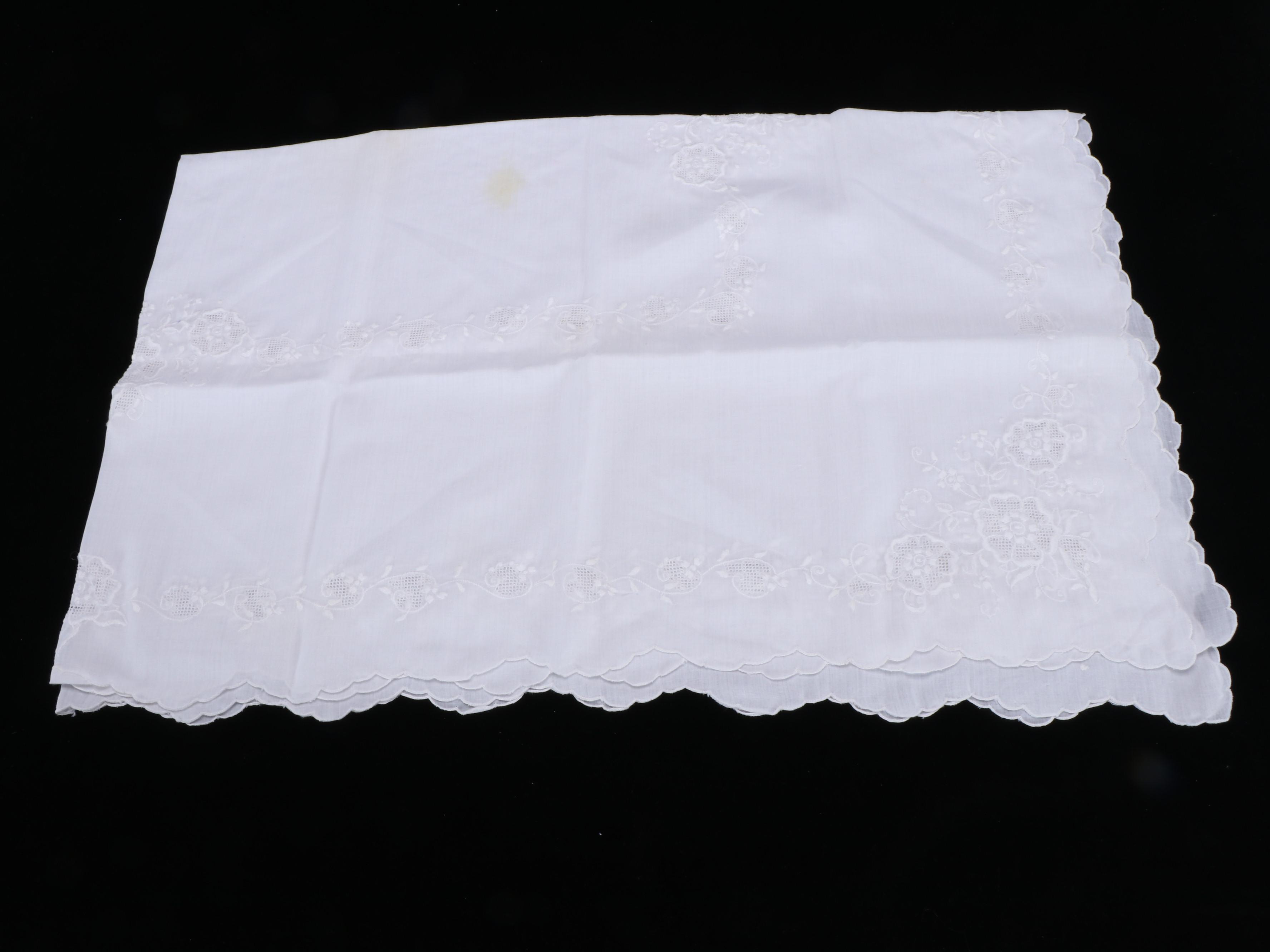 White, Floral and Other Table Linens