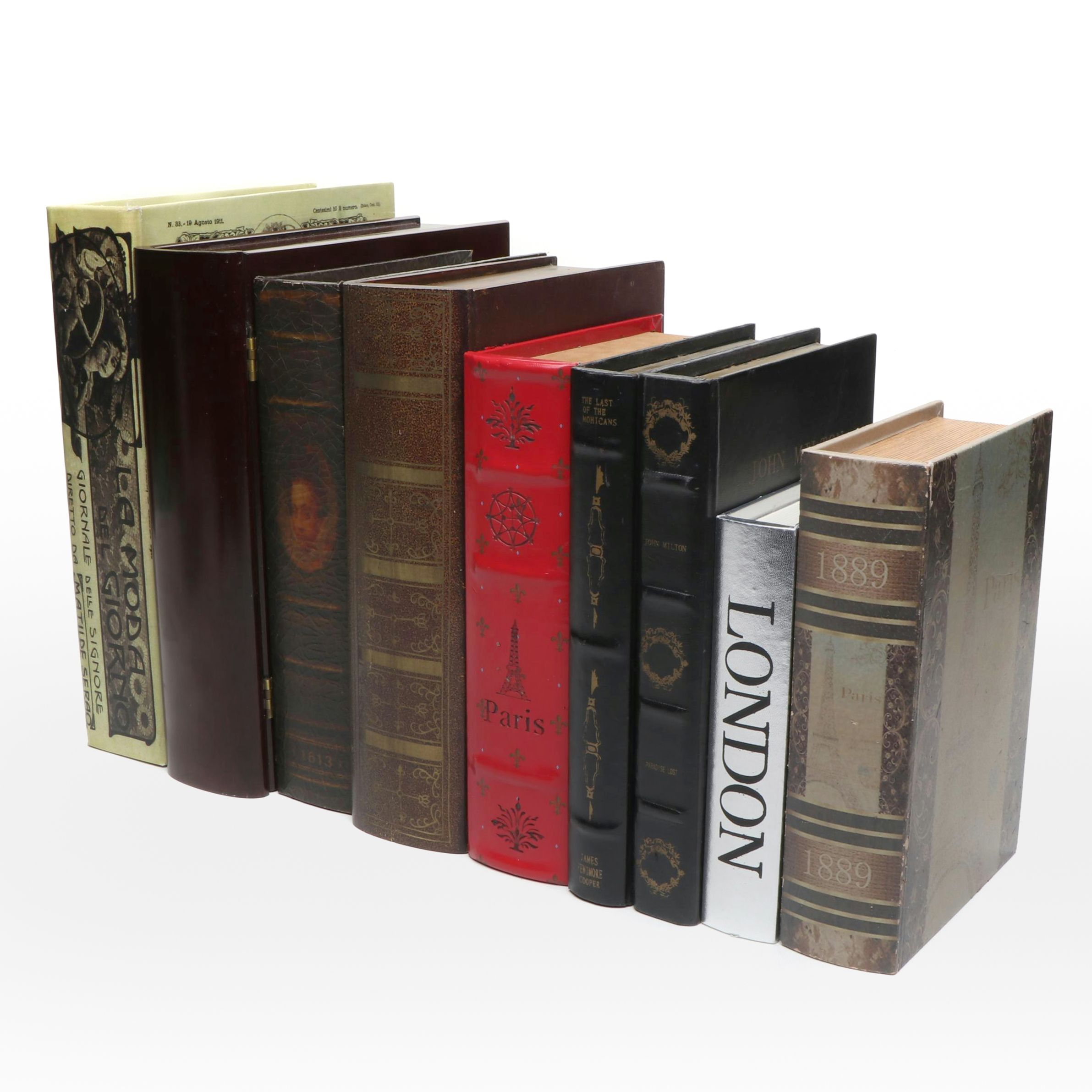 Decoupage Faux Book Boxes