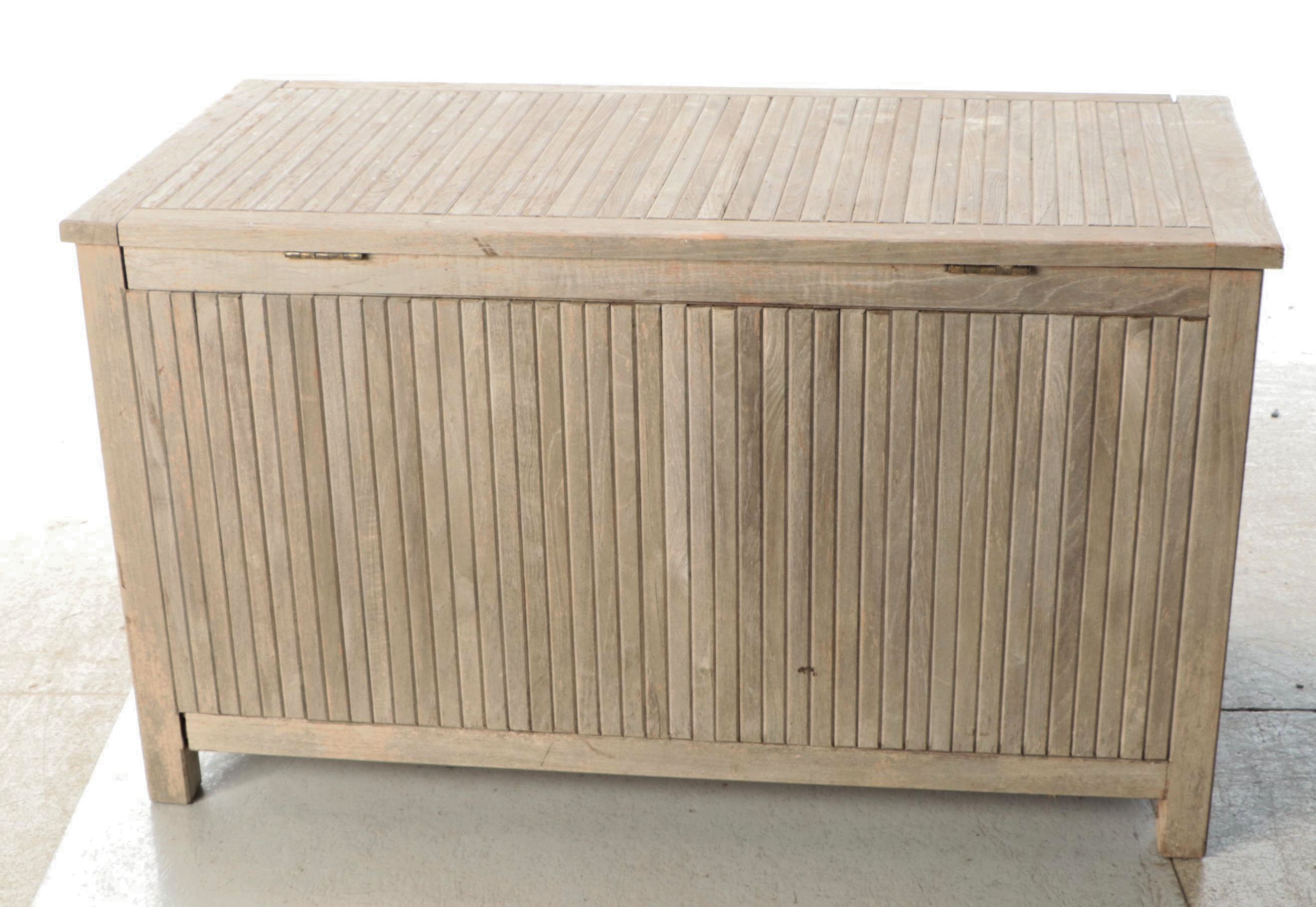 Terrace Accents Teak Patio Storage Chest