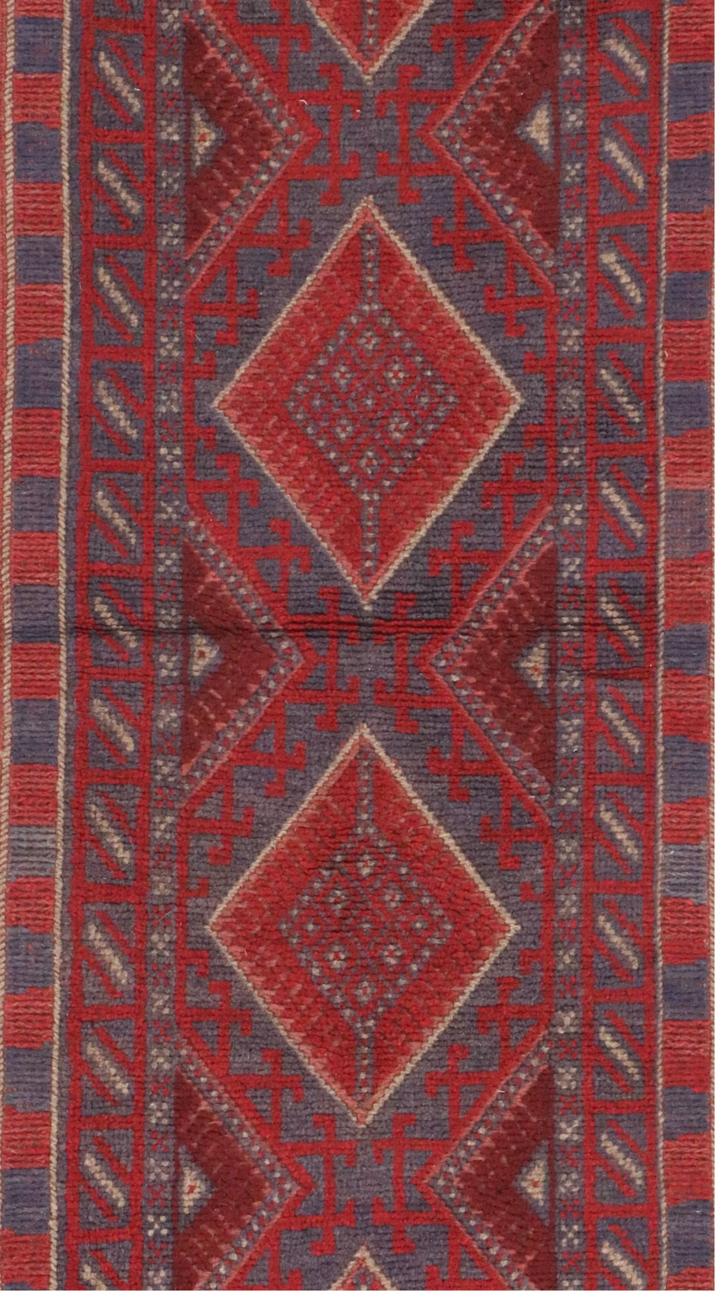 2' x 7'6 Handwoven Afghan Mashwani Carpet Runner