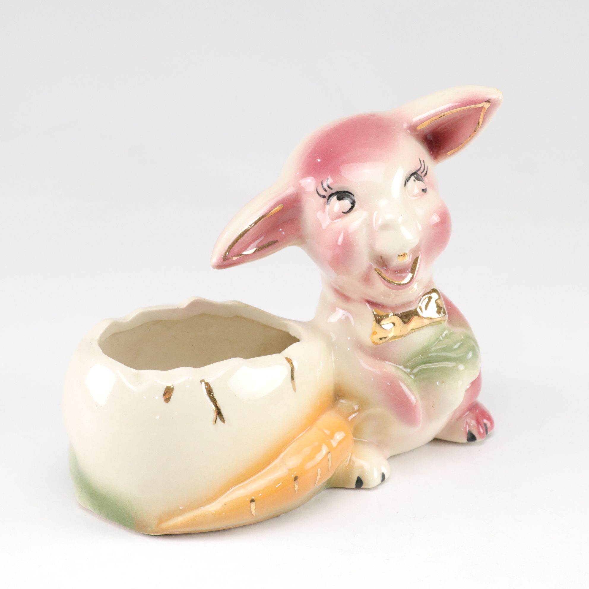 Disney's "Thumper" Porcelain Vase & Other Hand-Painted Bunny Planters