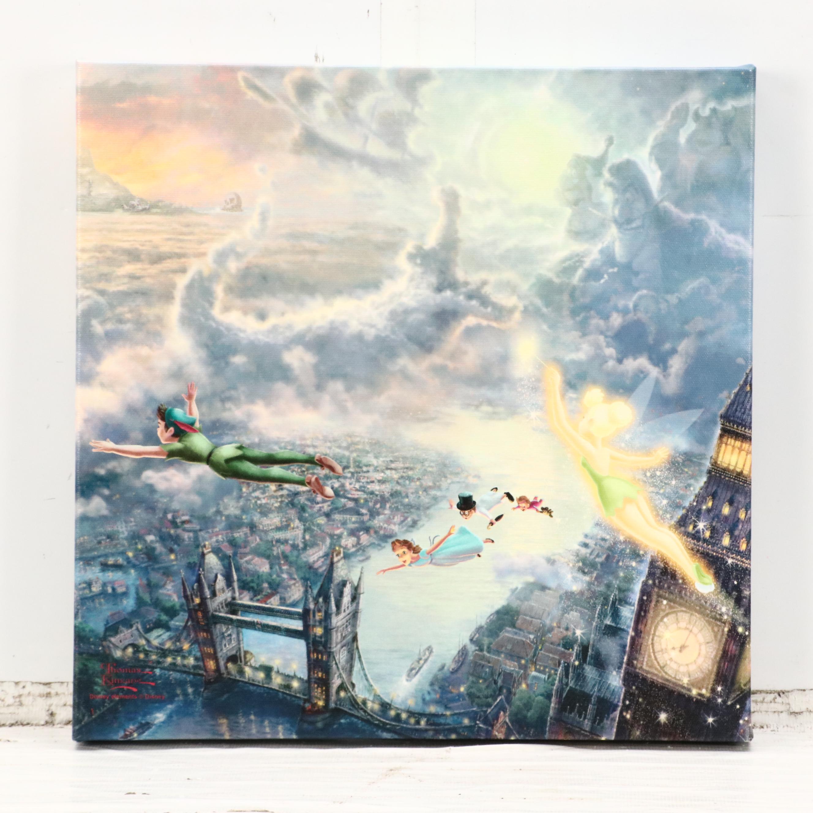 Thomas Kinkade Co. and Disney Giclées of "Peter Pan" and "Lady and the Tramp"