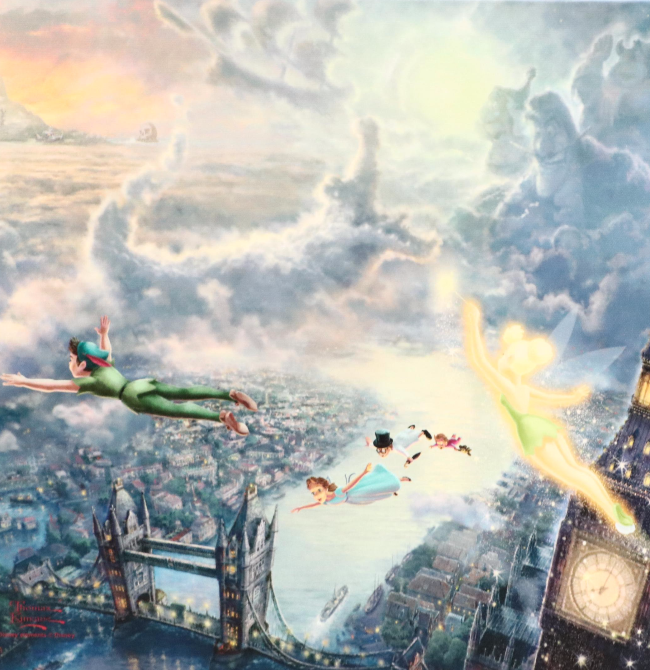 Thomas Kinkade Co. and Disney Giclées of "Peter Pan" and "Lady and the Tramp"