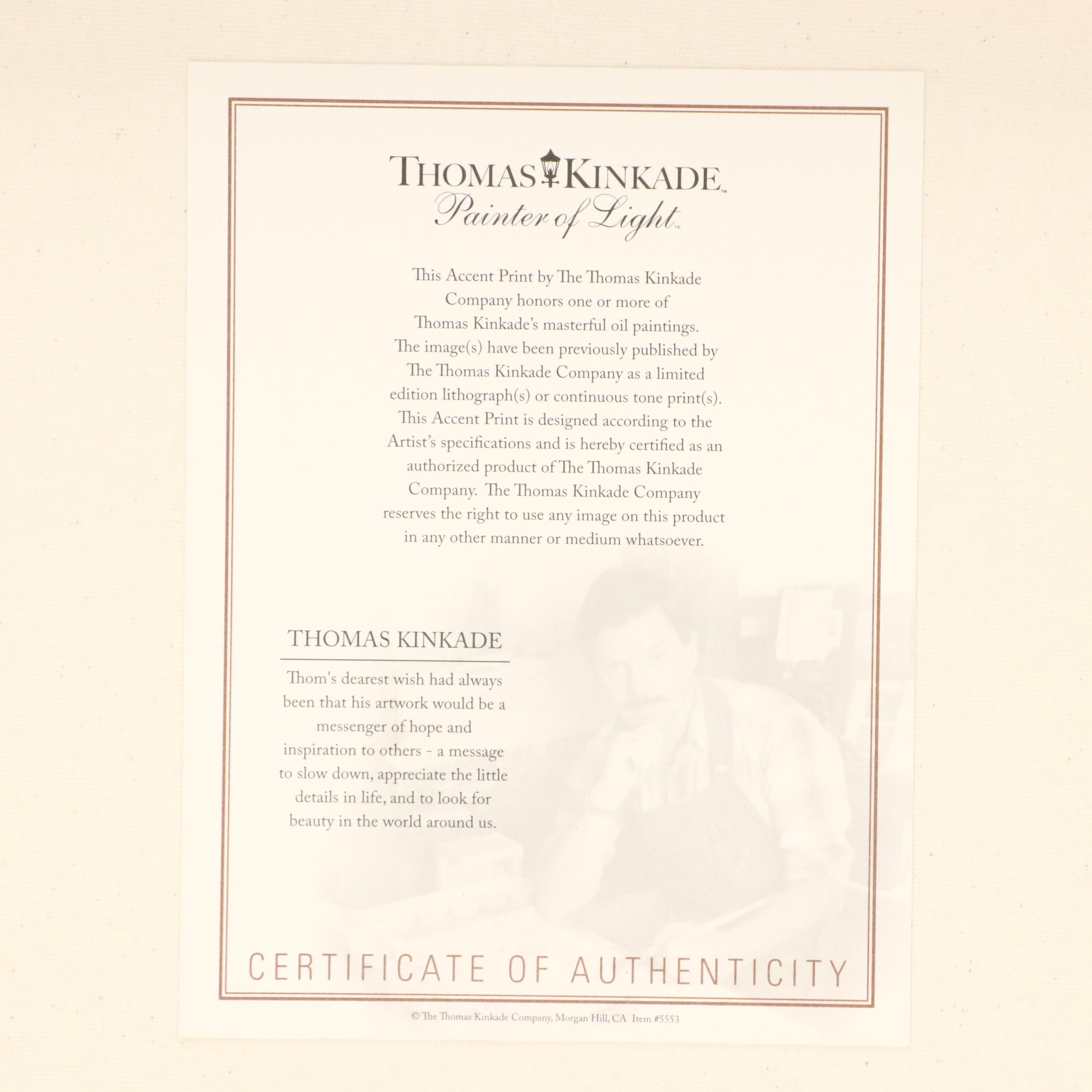 Thomas Kinkade Co. and Disney Giclées of "Peter Pan" and "Lady and the Tramp"