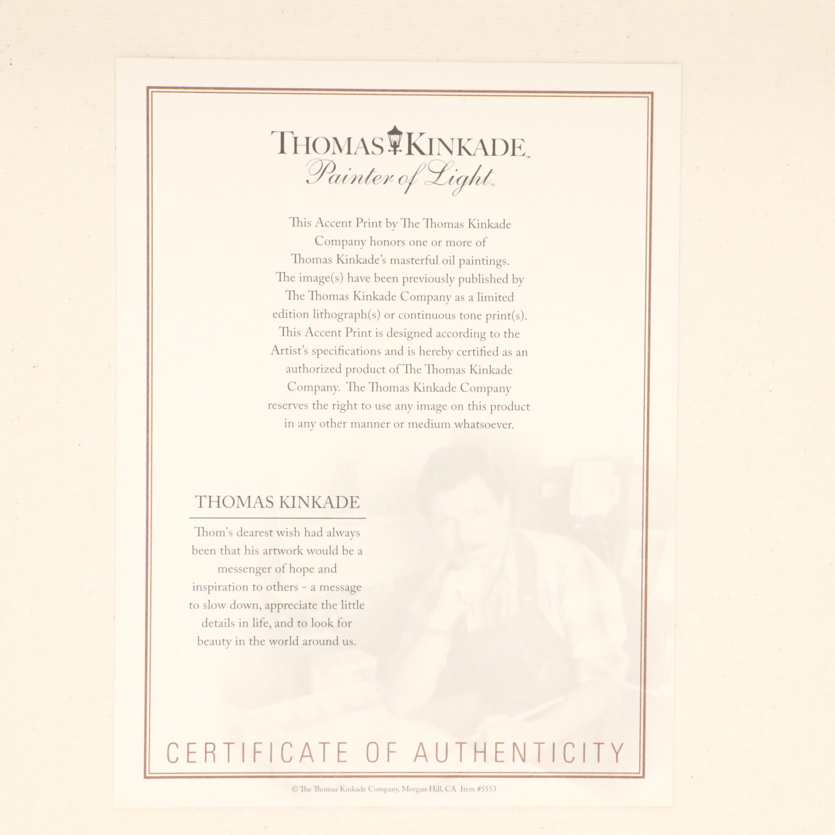 Thomas Kinkade Co. and Disney Giclées of "Peter Pan" and "Lady and the Tramp"