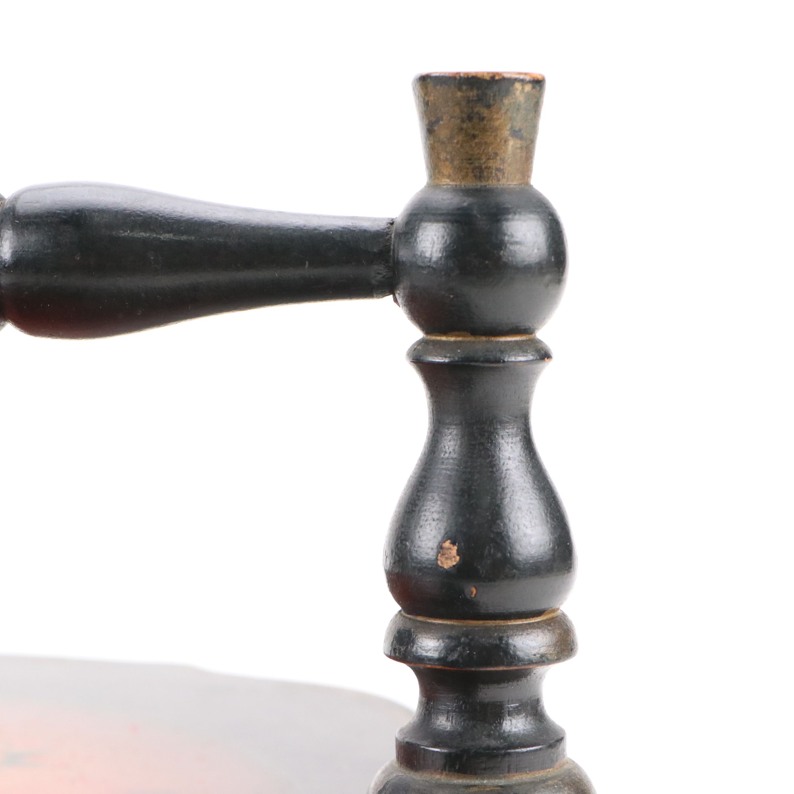 Hand-Painted Swinging Lid Handled Wood Box