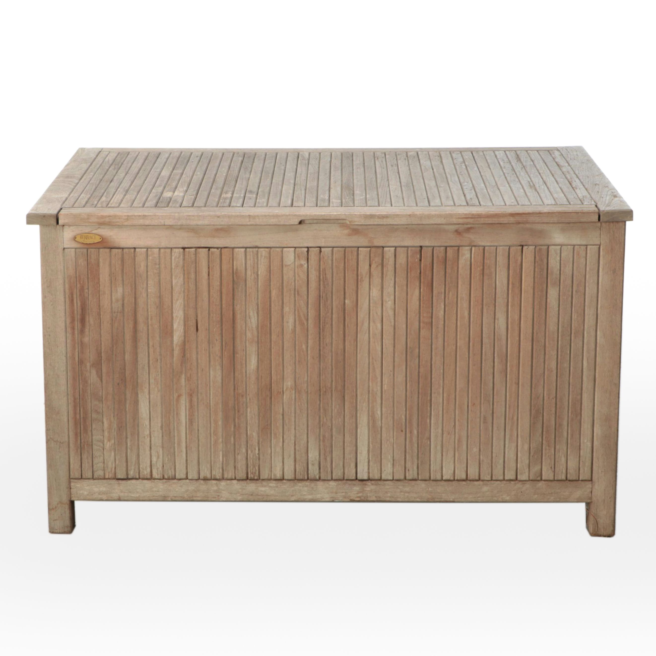 Terrace Accents Teak Patio Storage Chest