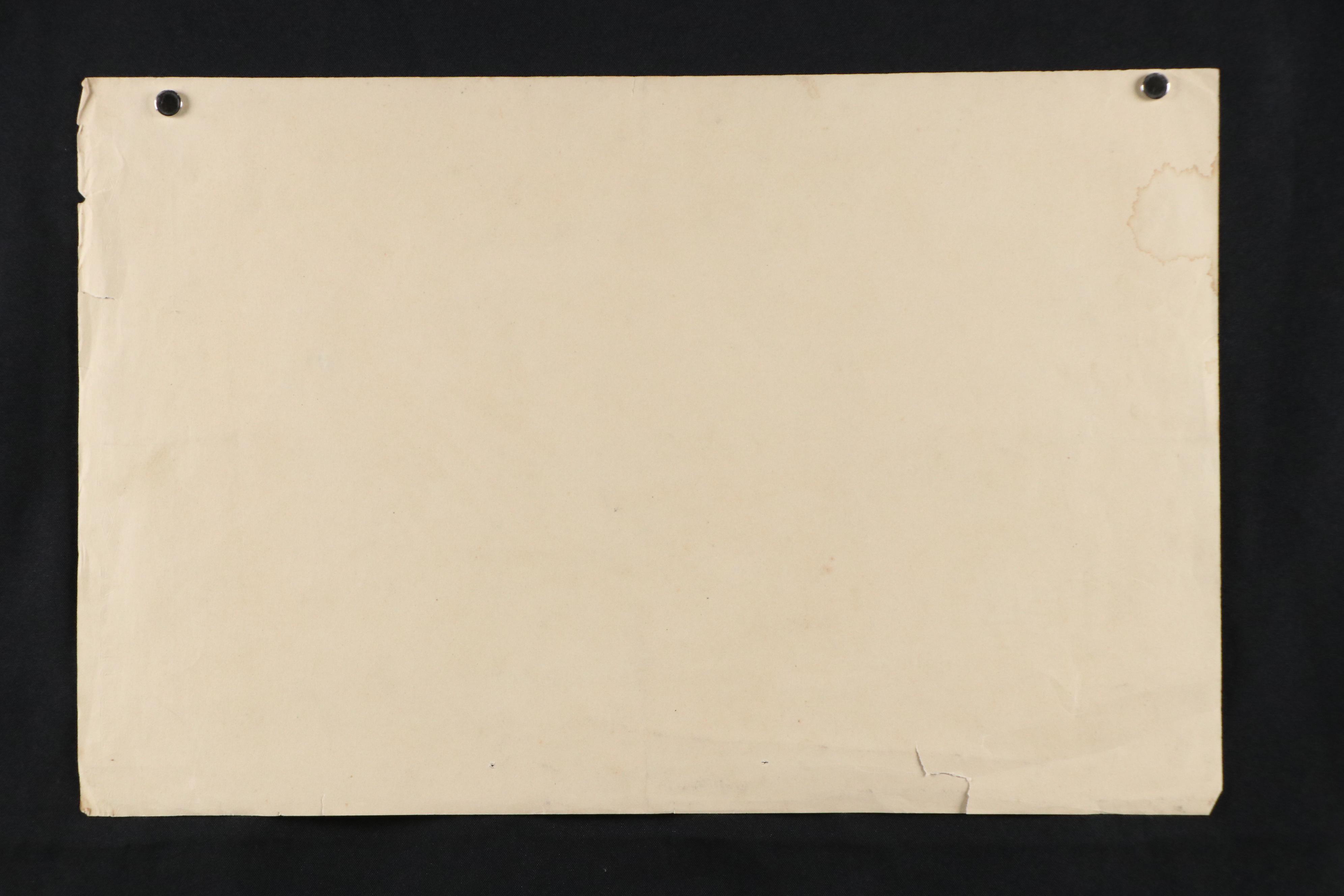 Ink Drawing of Manifest Destiny Map "Estados Unidos," Circa 1930