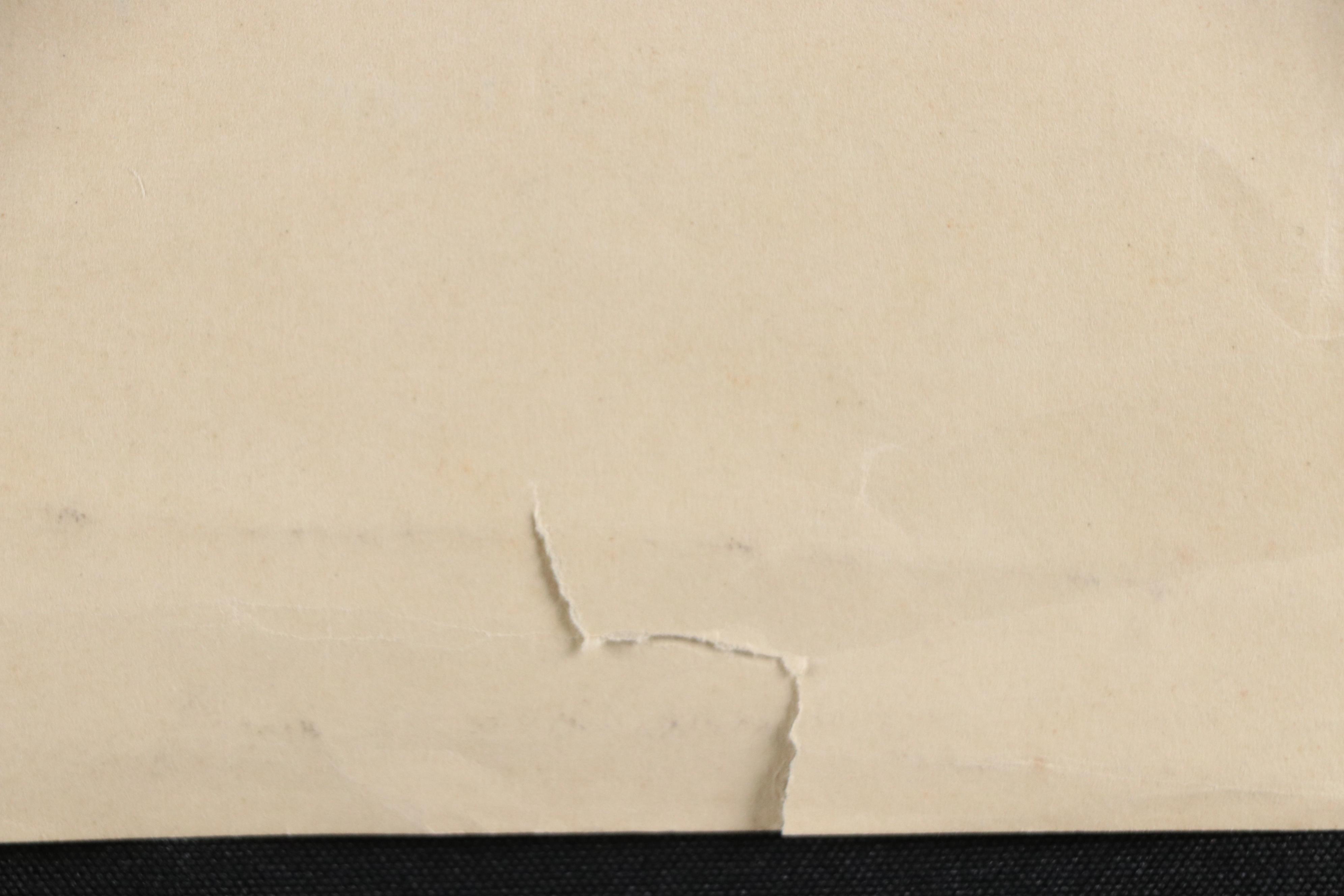 Ink Drawing of Manifest Destiny Map "Estados Unidos," Circa 1930