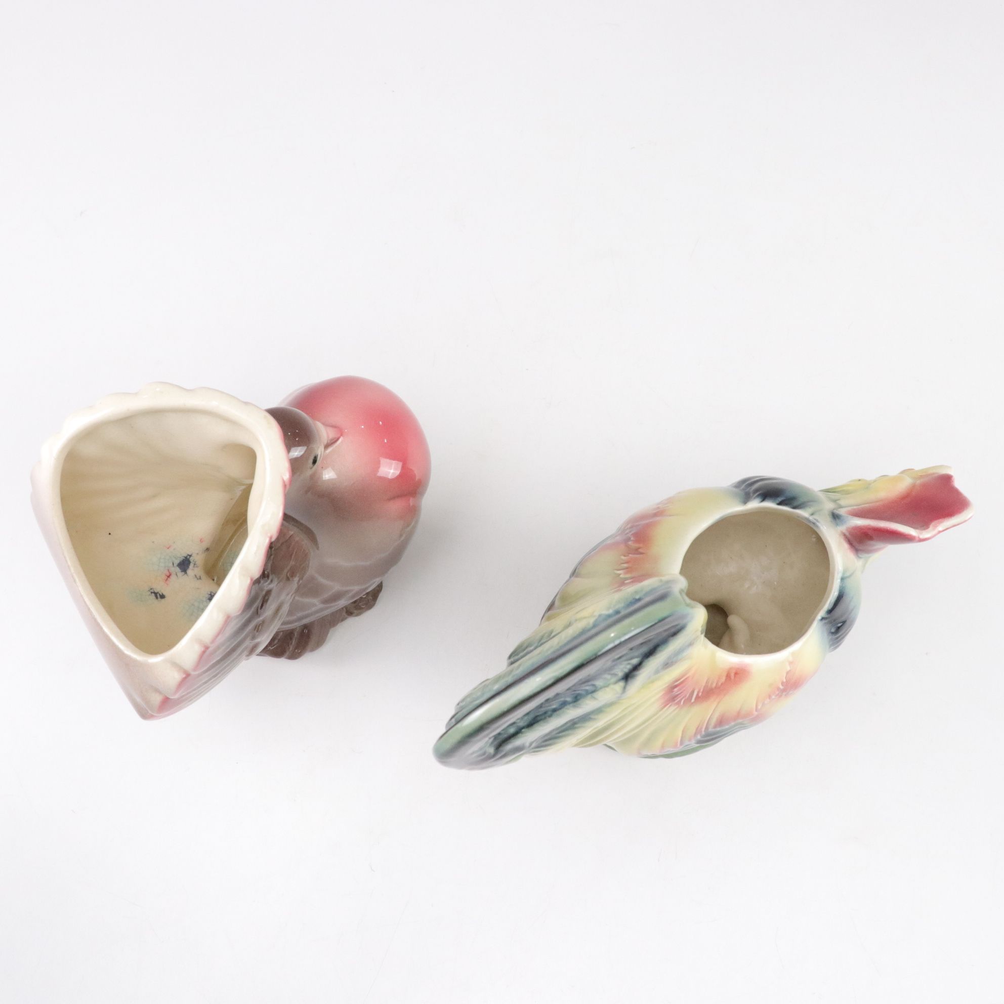 Royal Copley Porcelain Bird Planters, Mid-20th Century