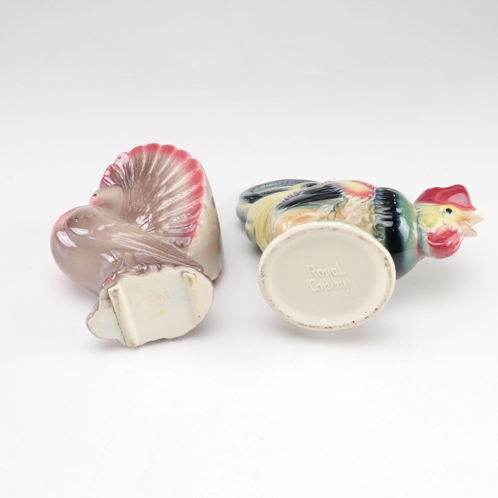 Royal Copley Porcelain Bird Planters, Mid-20th Century