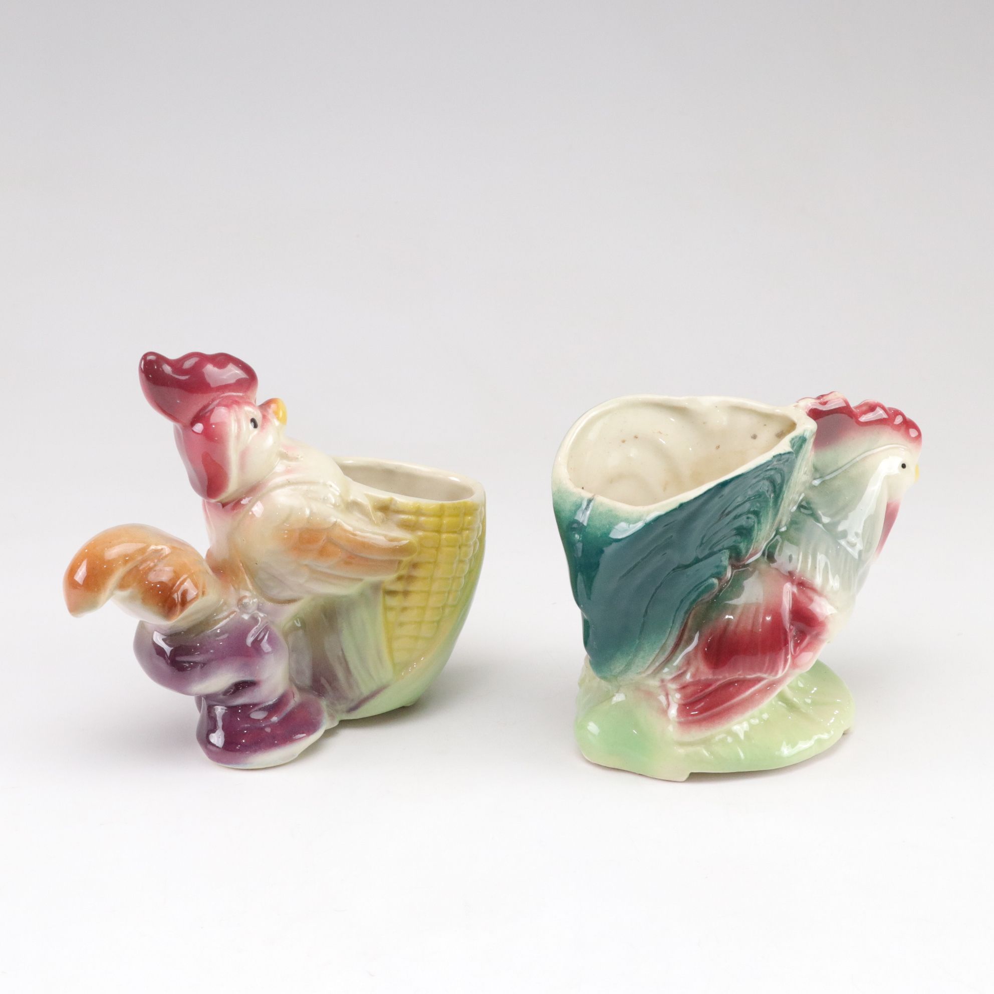 Royal Copley Porcelain Bird Planters, Mid-20th Century