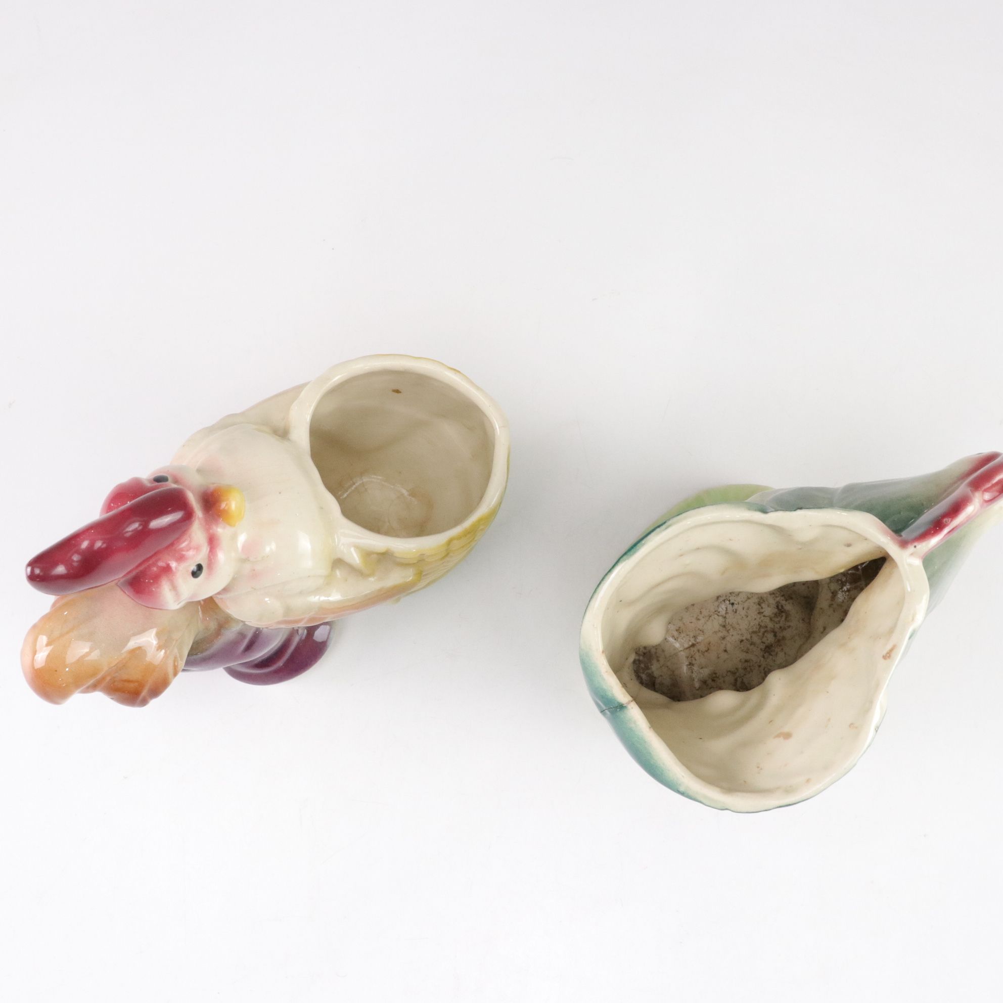 Royal Copley Porcelain Bird Planters, Mid-20th Century