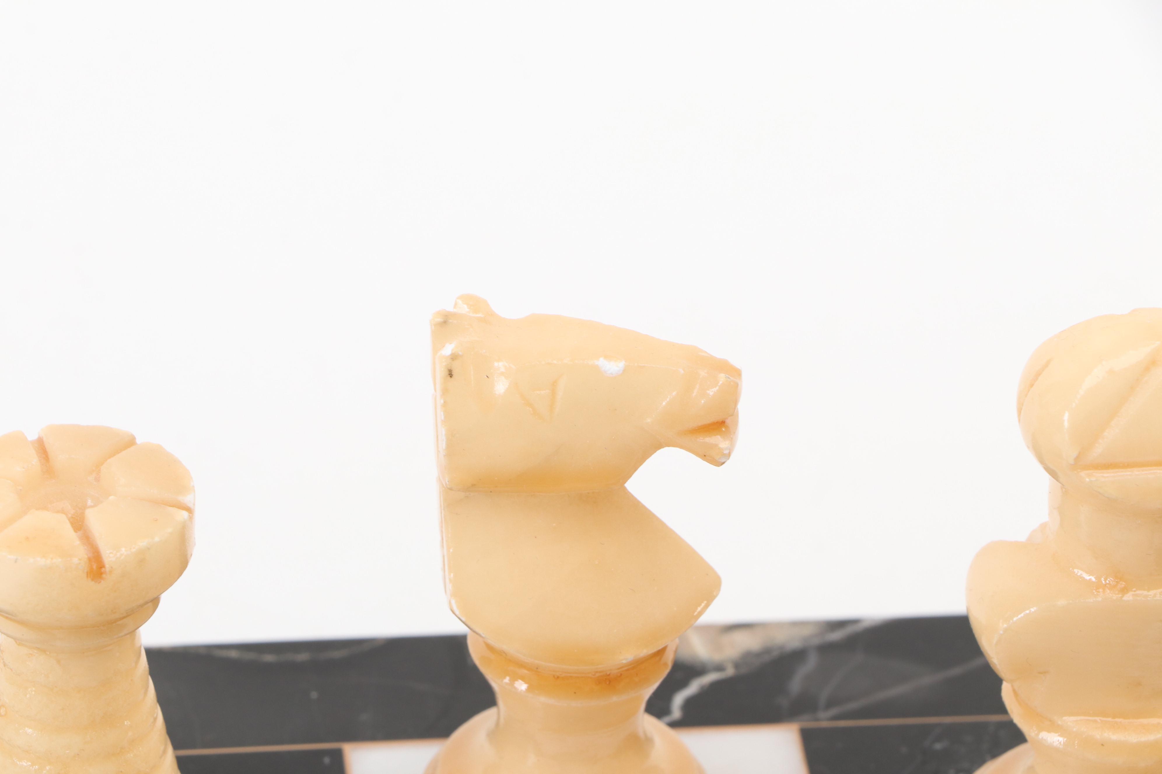 Marble Chessboard and Pieces