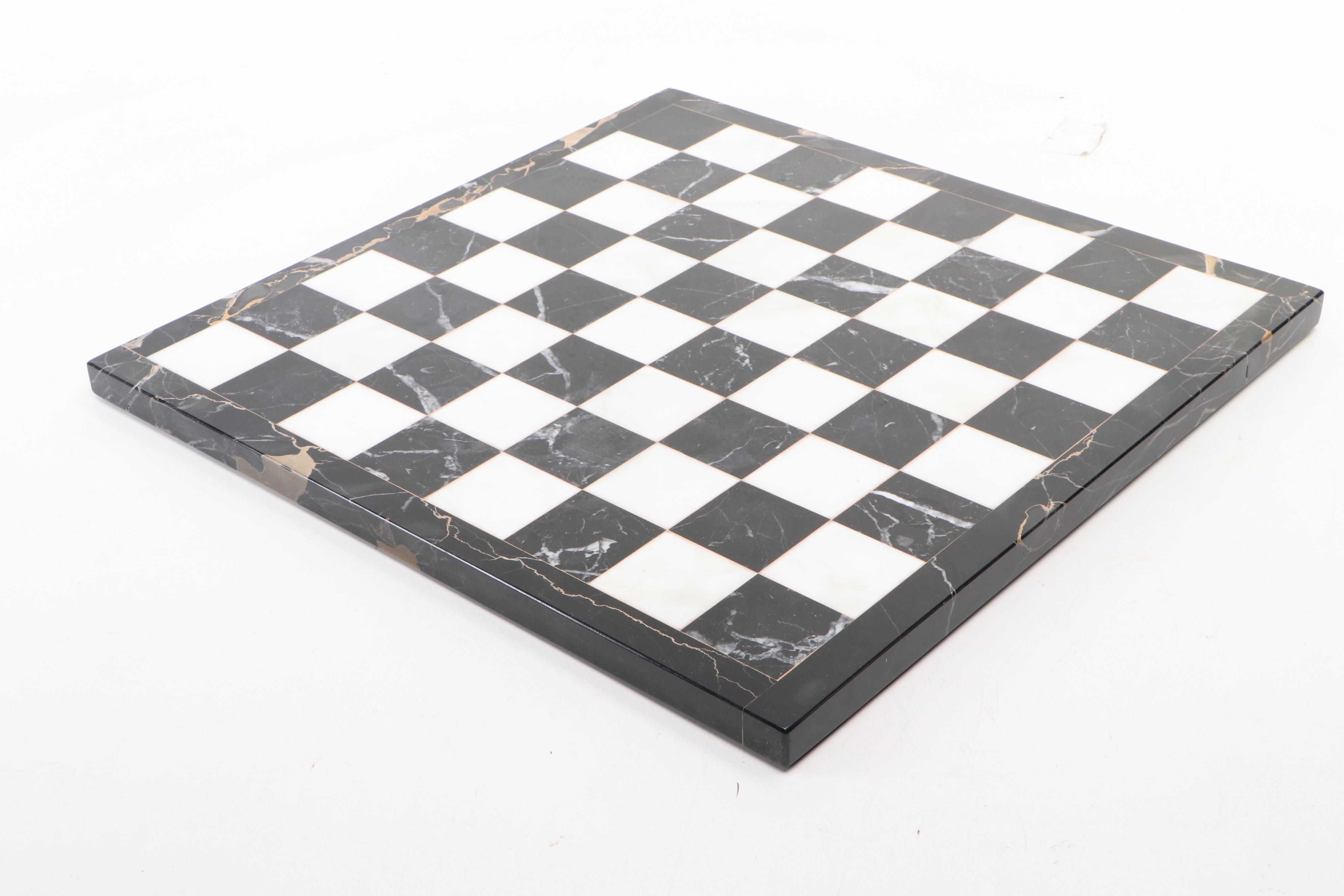 Marble Chessboard and Pieces