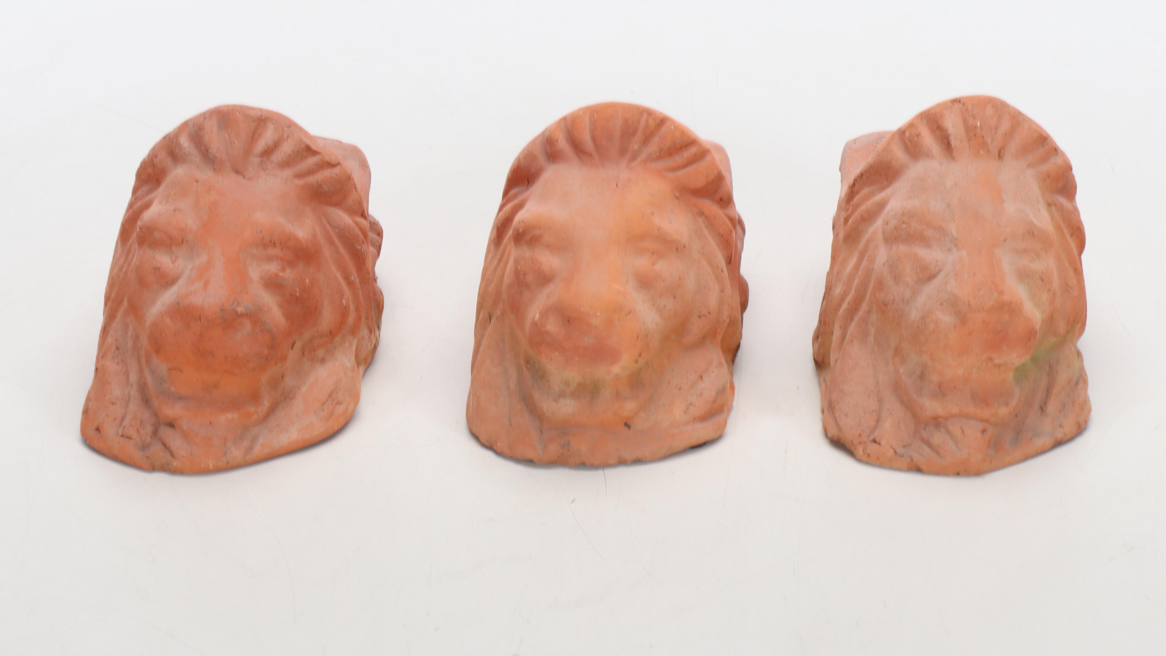 Terracotta Planter Pot and Lion Feet