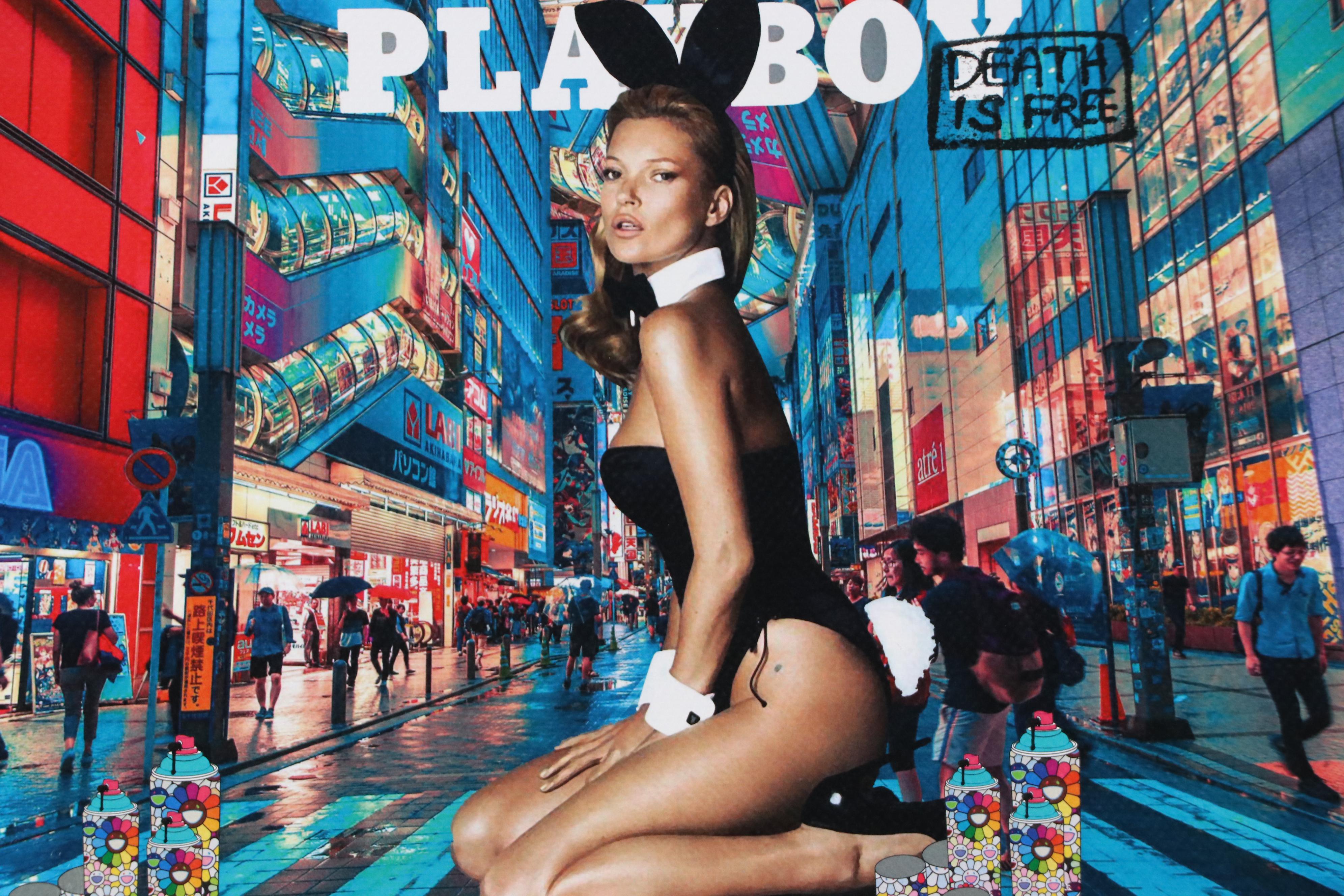 Death NYC Graphic Digital Print Featuring Kate Moss x Playboy x Murakami