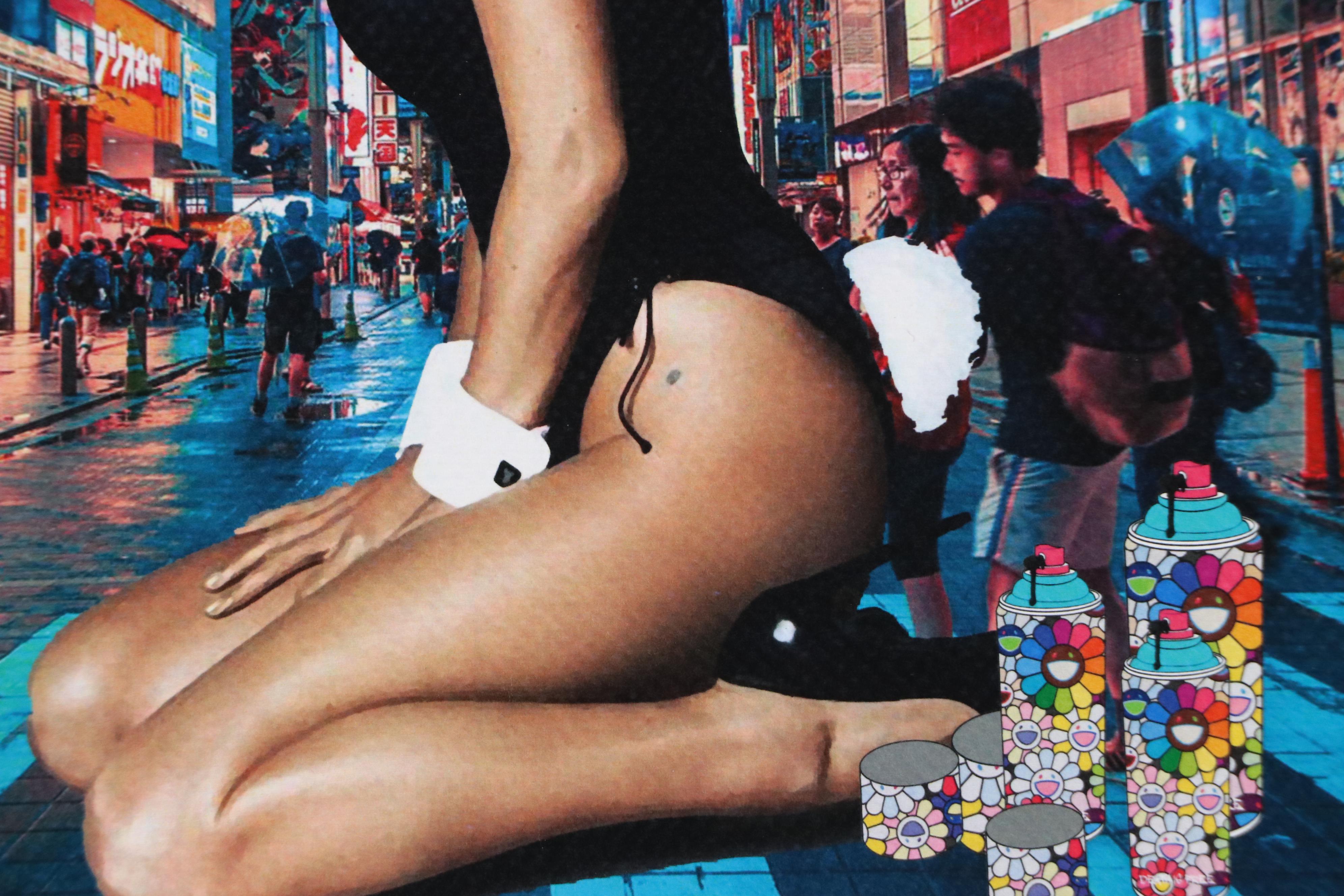 Death NYC Graphic Digital Print Featuring Kate Moss x Playboy x Murakami