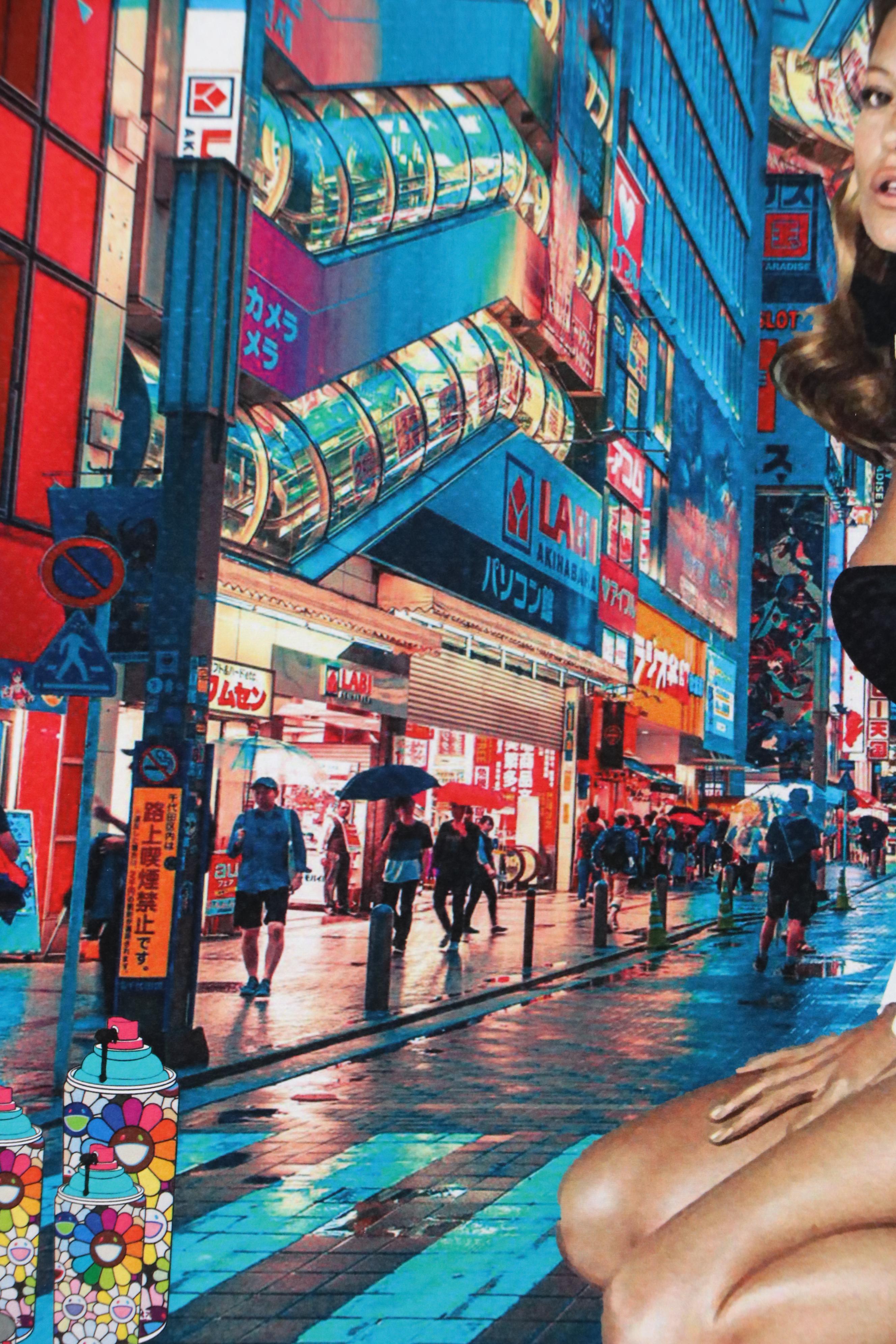 Death NYC Graphic Digital Print Featuring Kate Moss x Playboy x Murakami