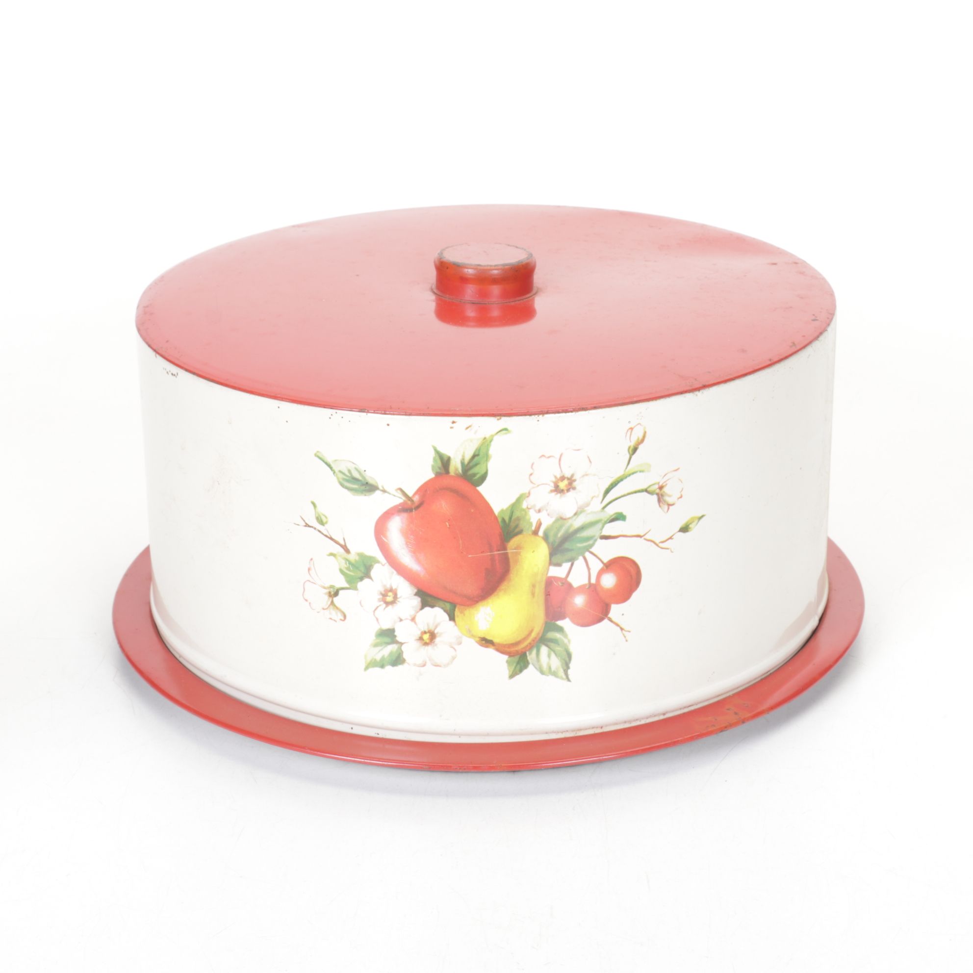 Covered Cake Plate, Hand Sifter & Other Kitchen Tools, Mid-20th Century