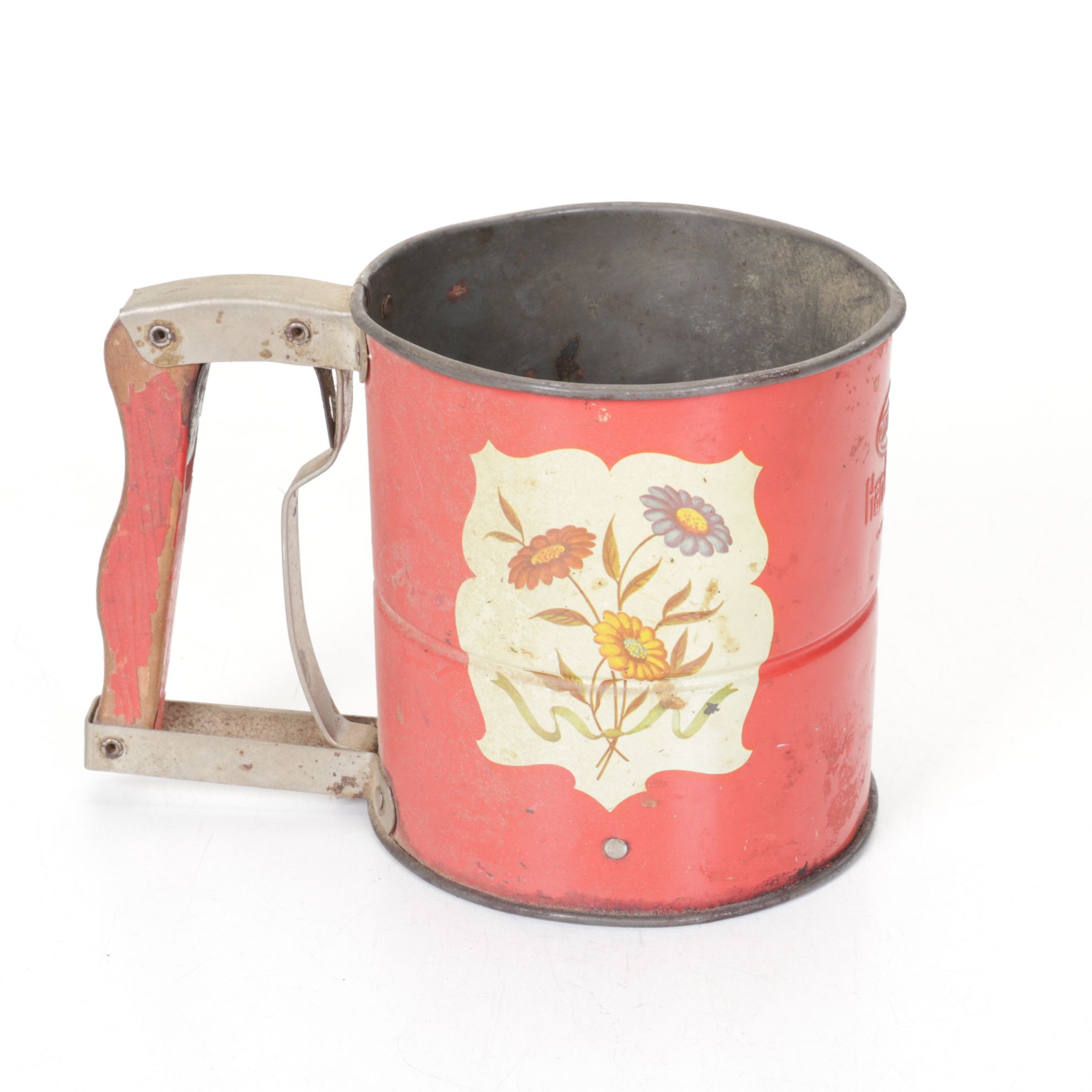 Covered Cake Plate, Hand Sifter & Other Kitchen Tools, Mid-20th Century