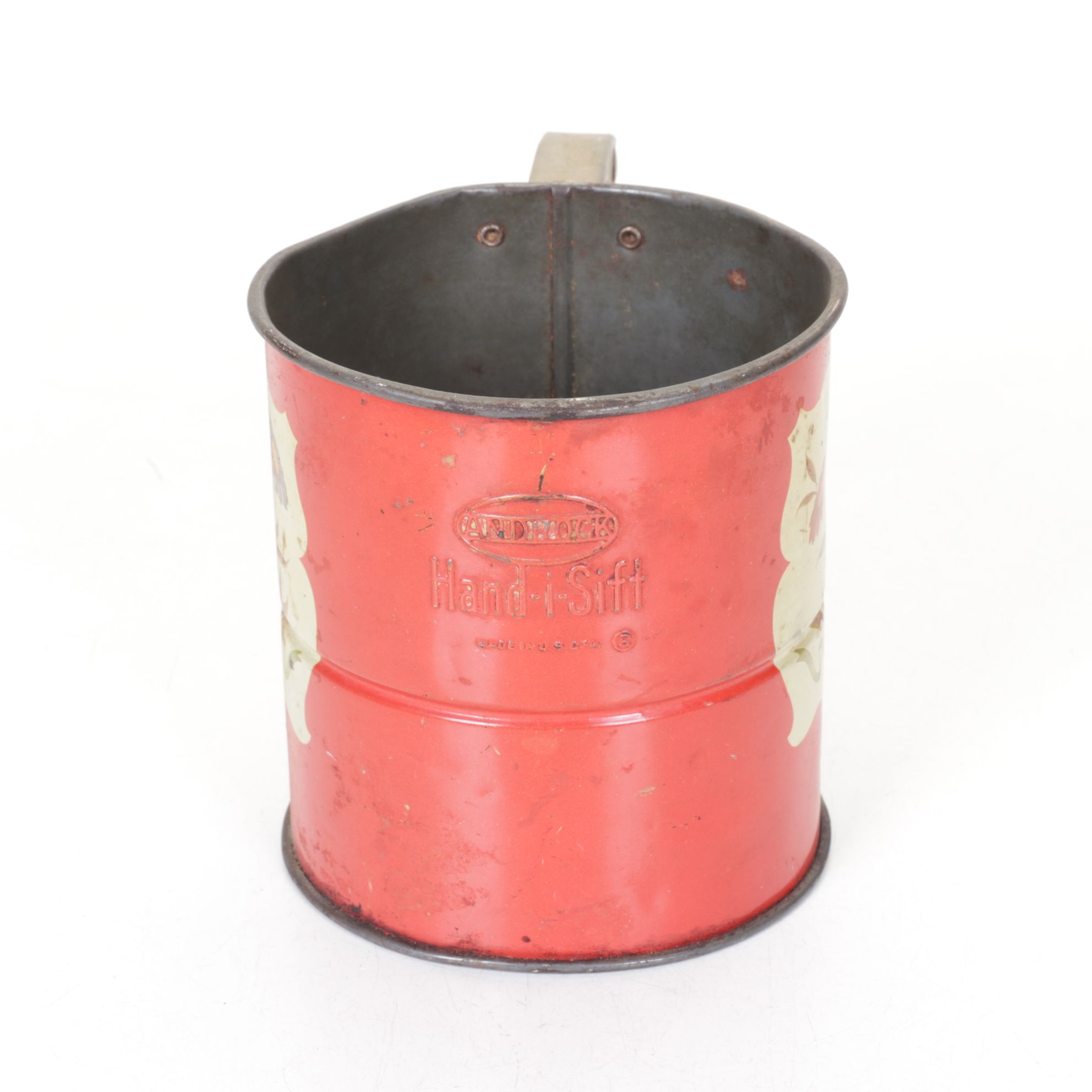 Covered Cake Plate, Hand Sifter & Other Kitchen Tools, Mid-20th Century