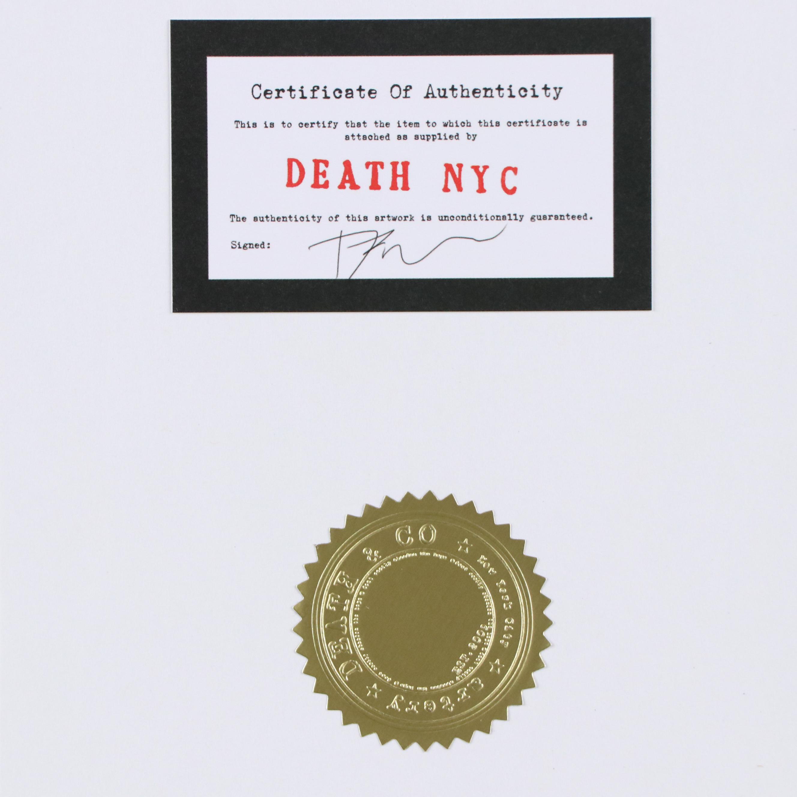 Death NYC Graphic Digital Print Homage Statue of Liberty x LV Flower Bomber