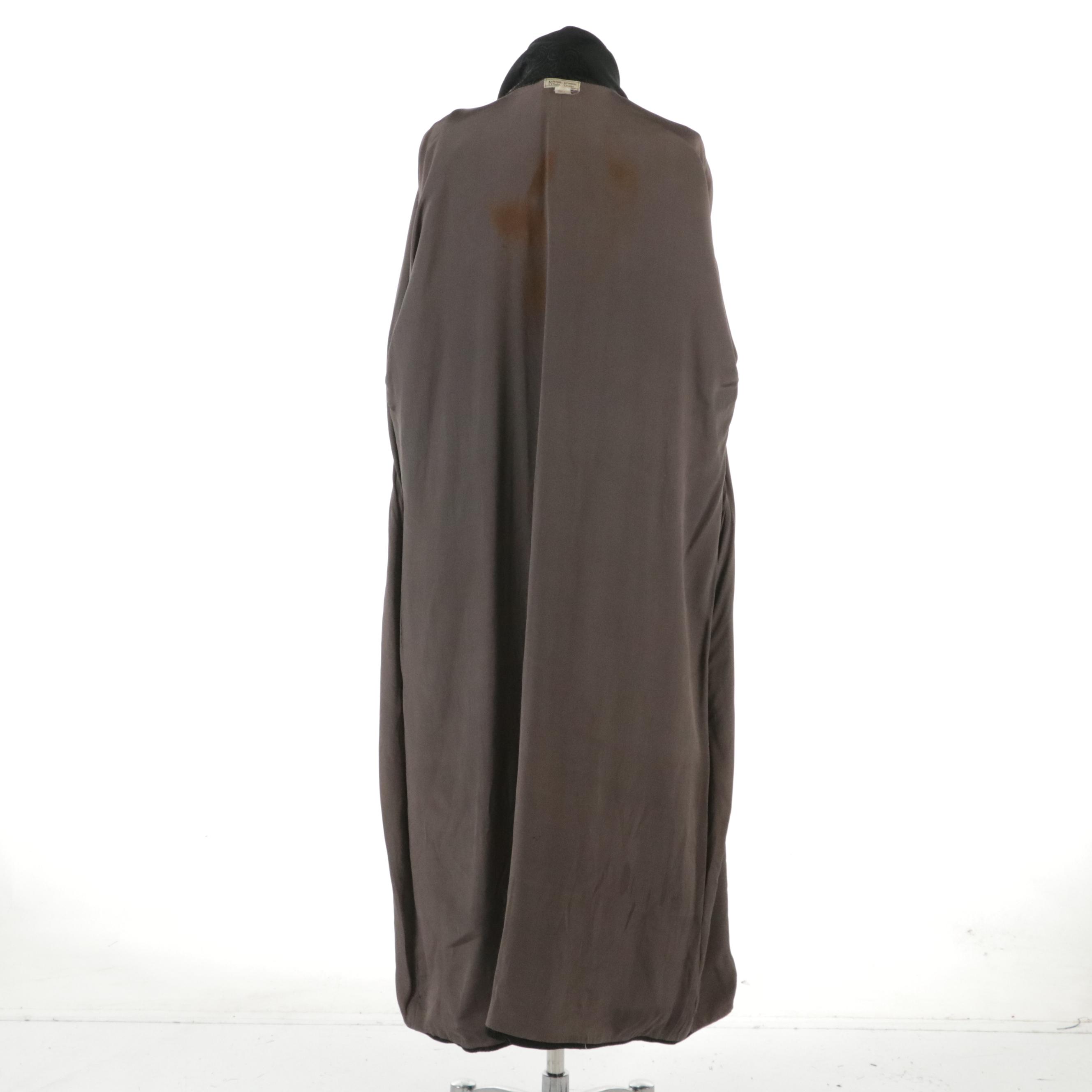 Japanese Chirimen Haori and Chinese Inspired Silk Jacquard Robe