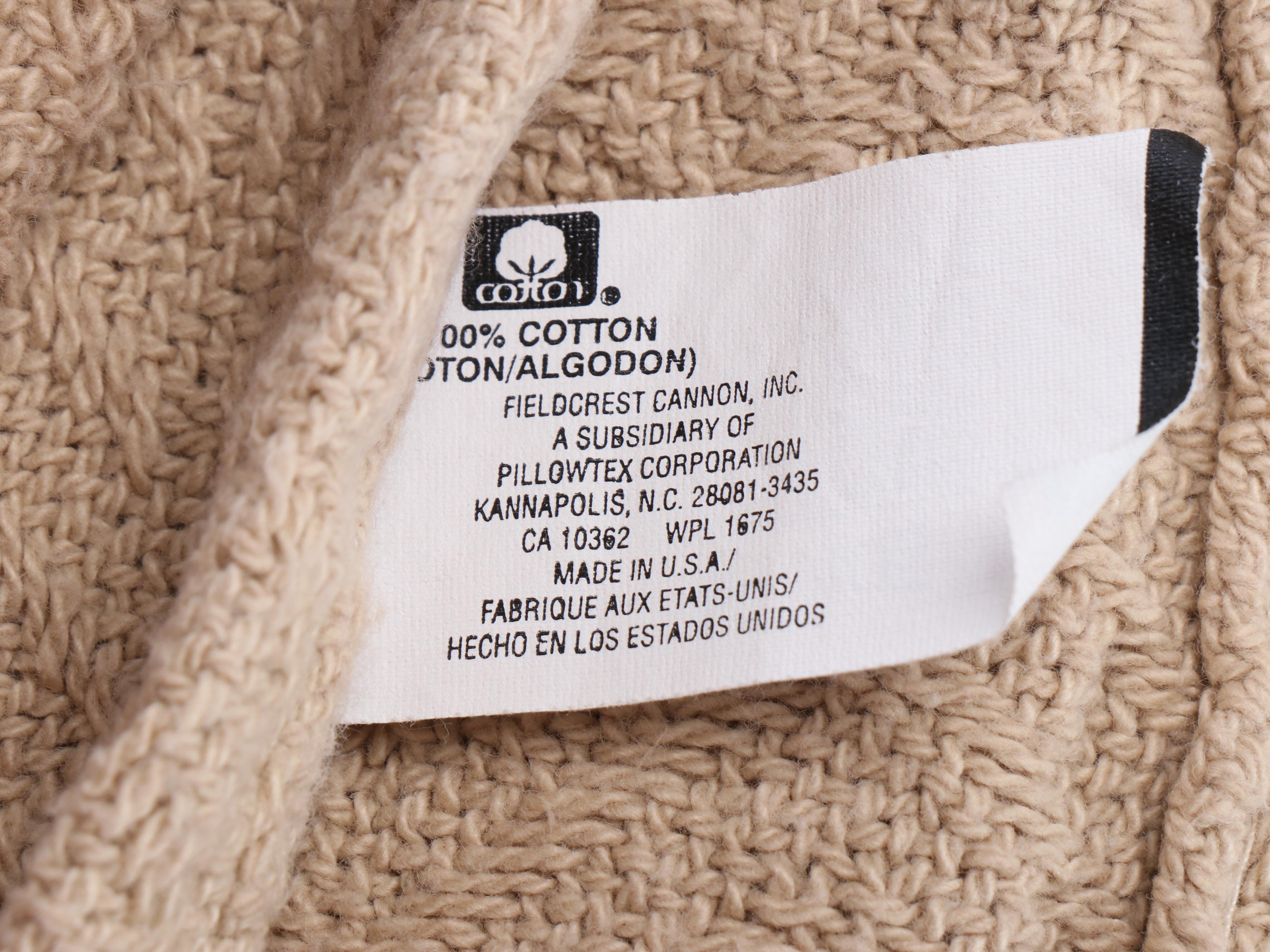 Beige, Mint Green and White Woven Cotton Blankets