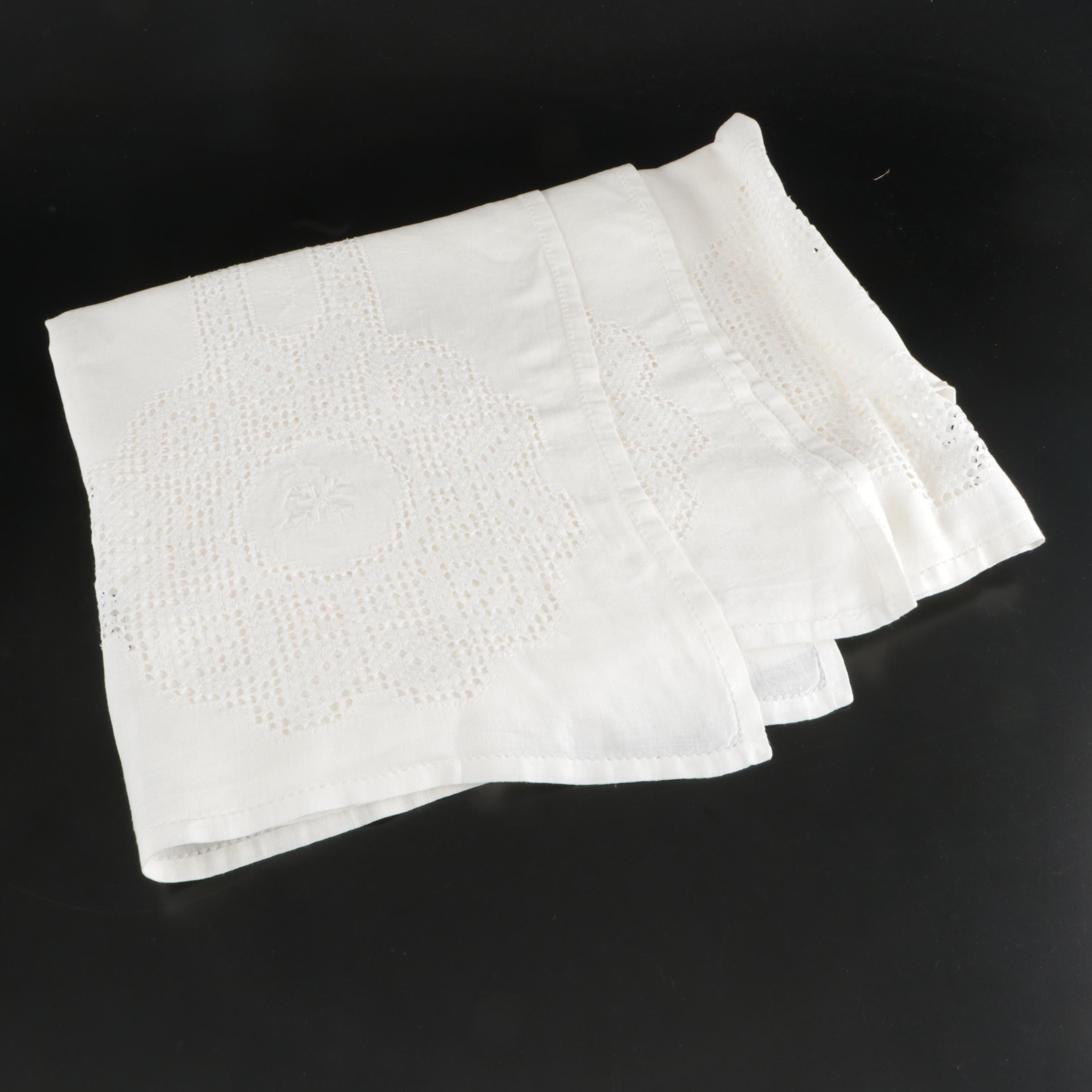 Floral Cream with Other White Table Linens