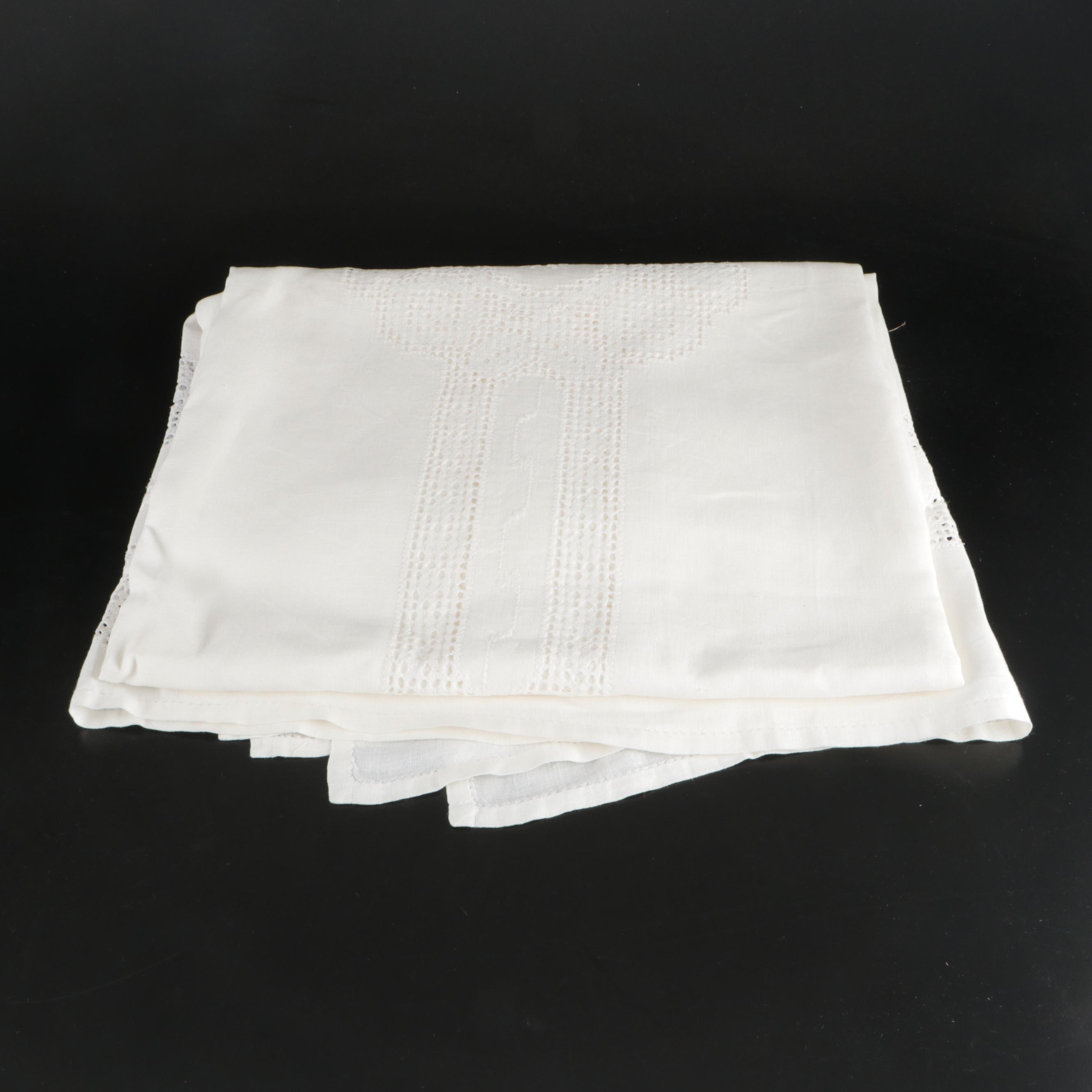 Floral Cream with Other White Table Linens