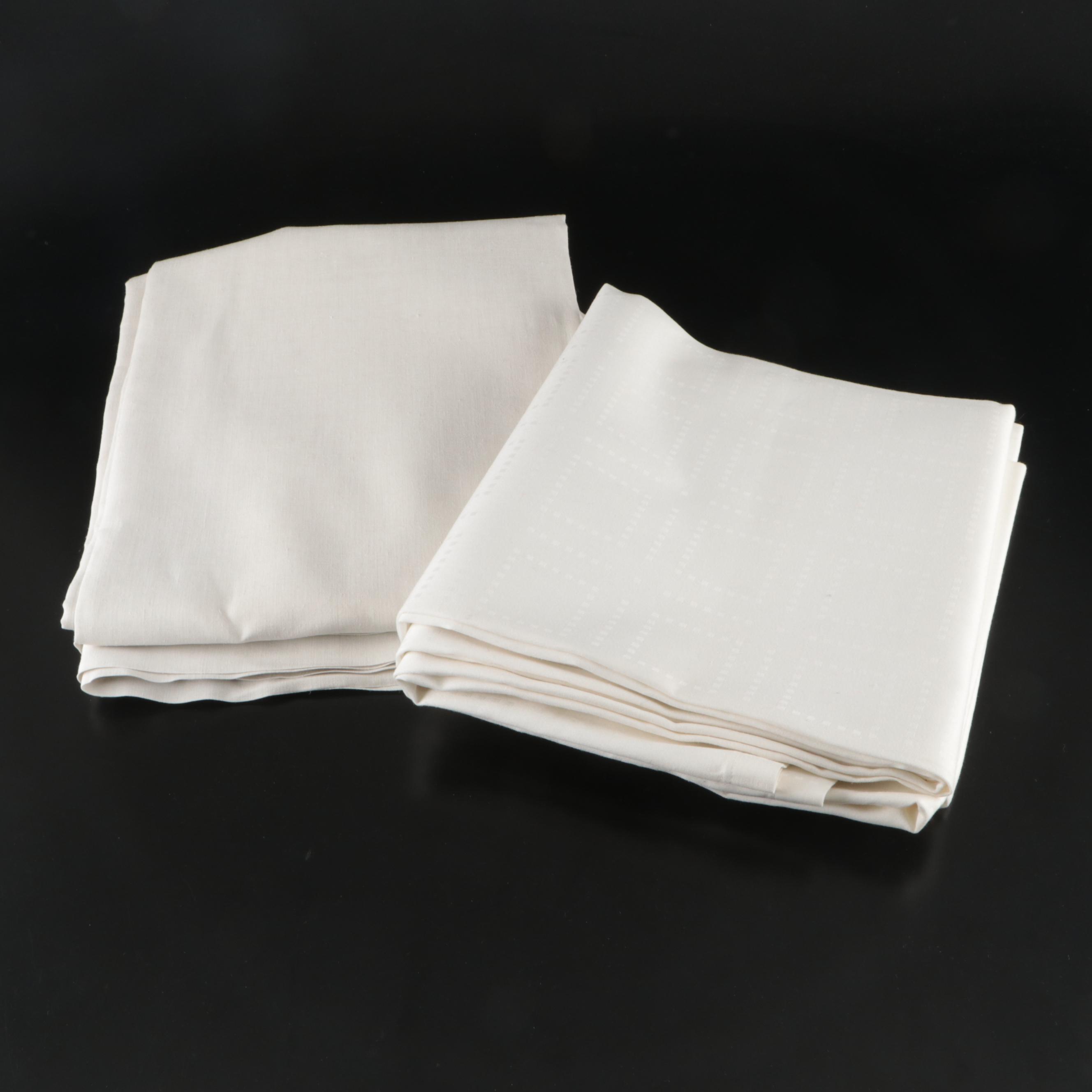 Floral Cream with Other White Table Linens