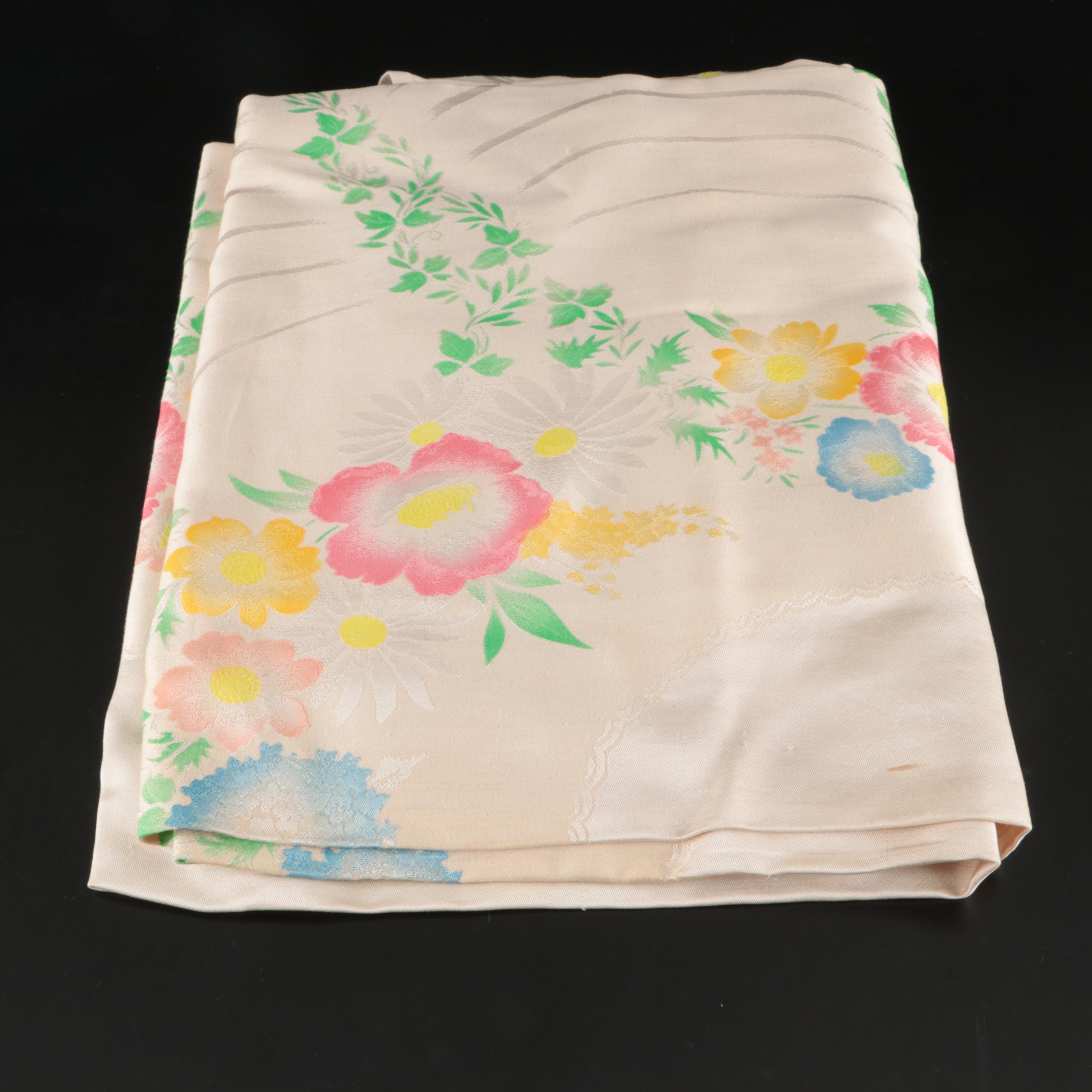 Floral Cream with Other White Table Linens