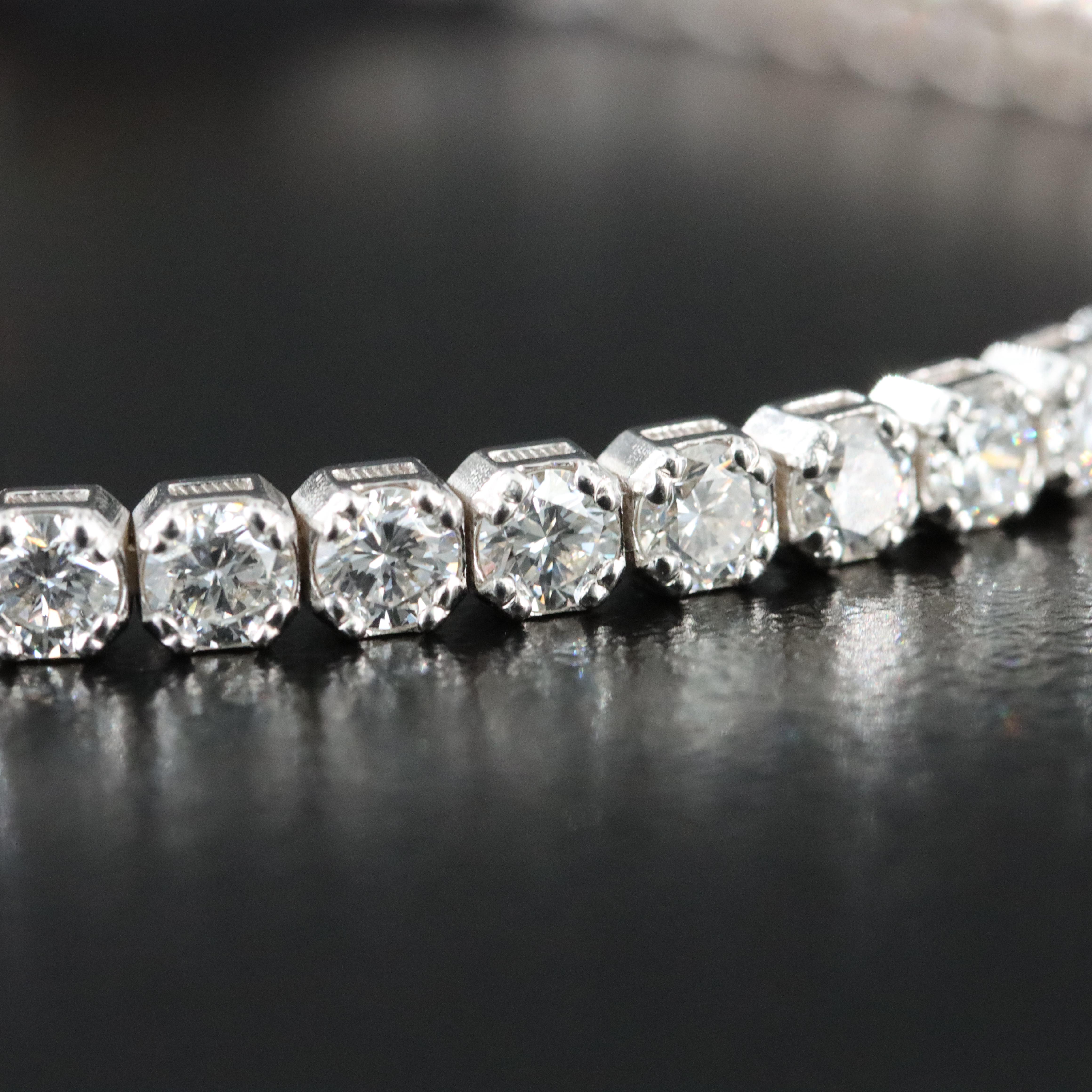 14K 5.62 CTW Lab Grown Diamond Bracelet with IGI Jewelry Report