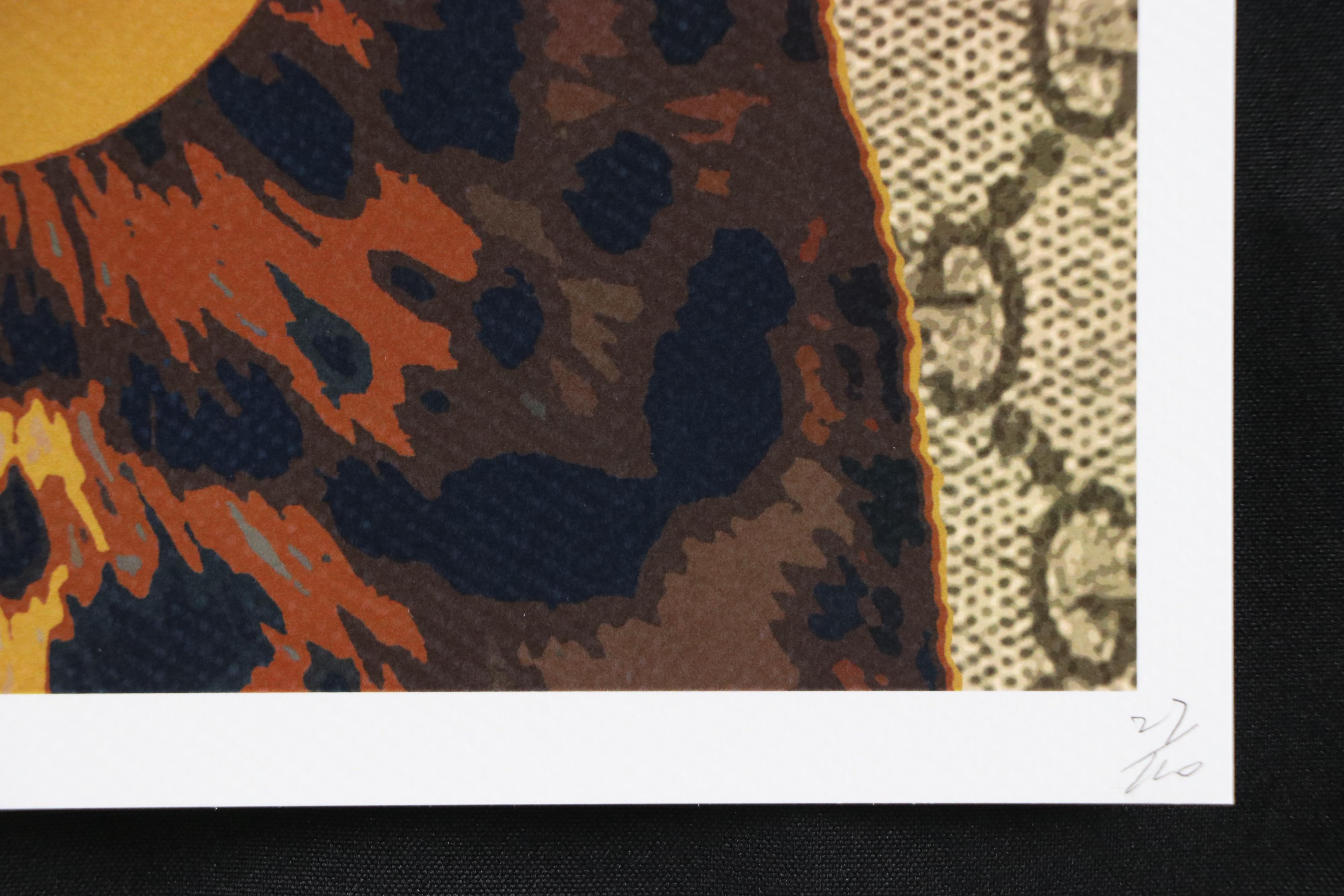 Death NYC Graphic Digital Print Featuring Gucci and Leopard