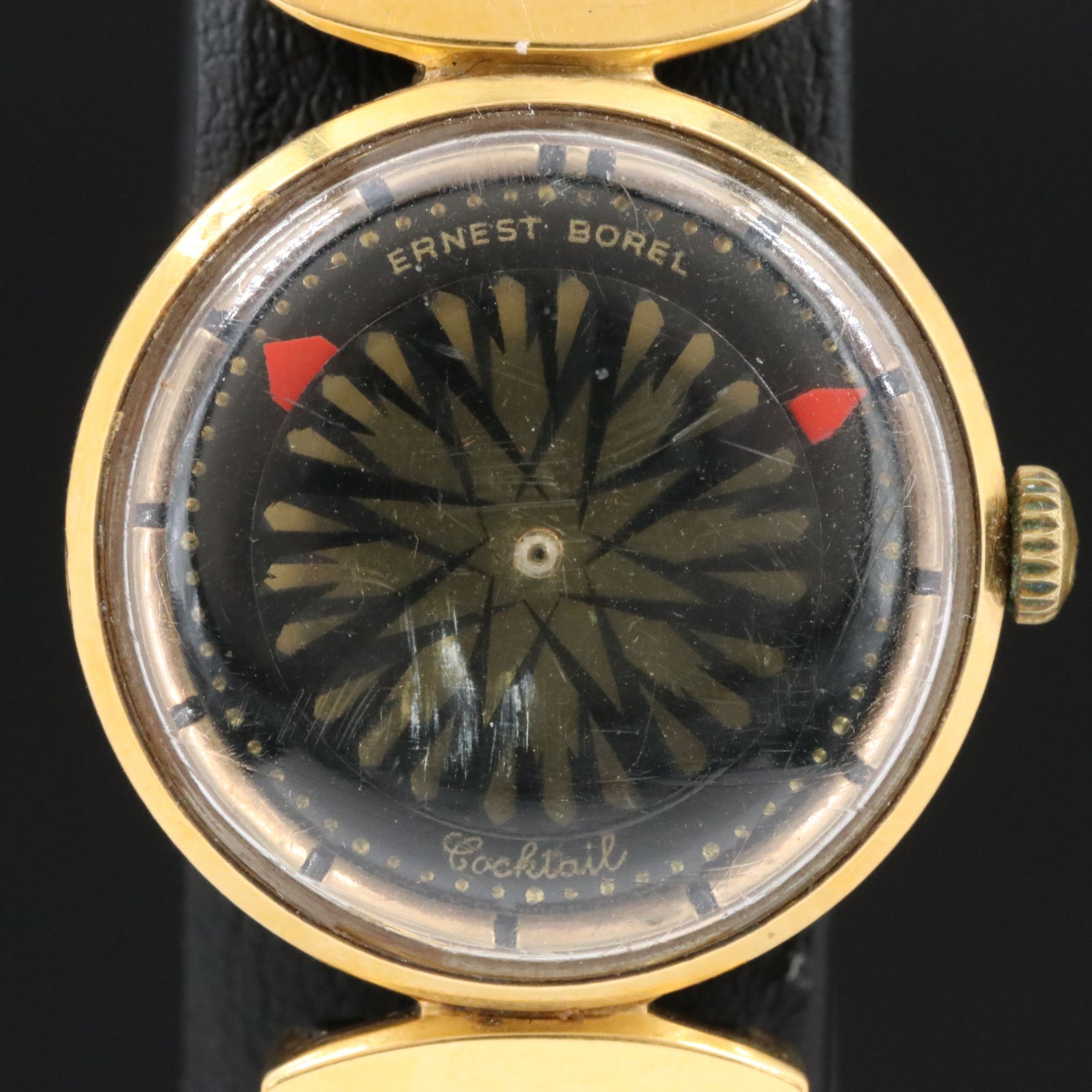 Ernest Borel Cocktail Kaleiescope Stem Wind Watch