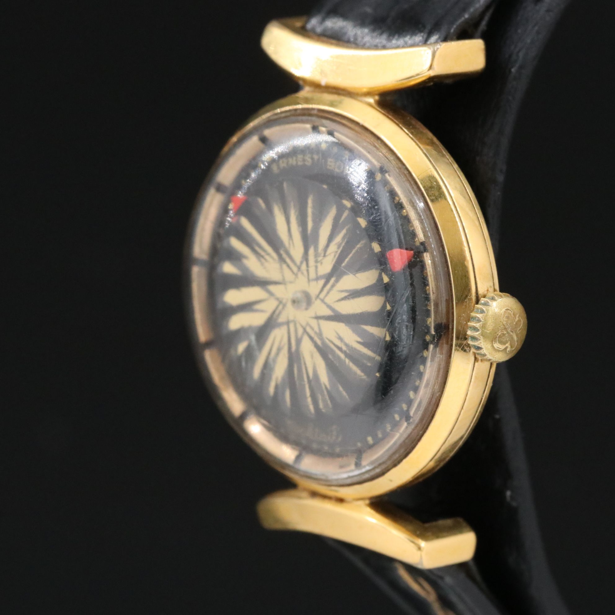 Ernest Borel Cocktail Kaleiescope Stem Wind Watch