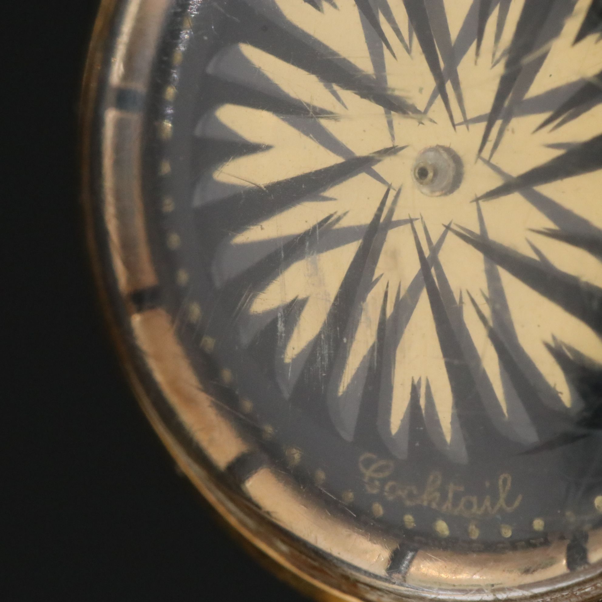 Ernest Borel Cocktail Kaleiescope Stem Wind Watch