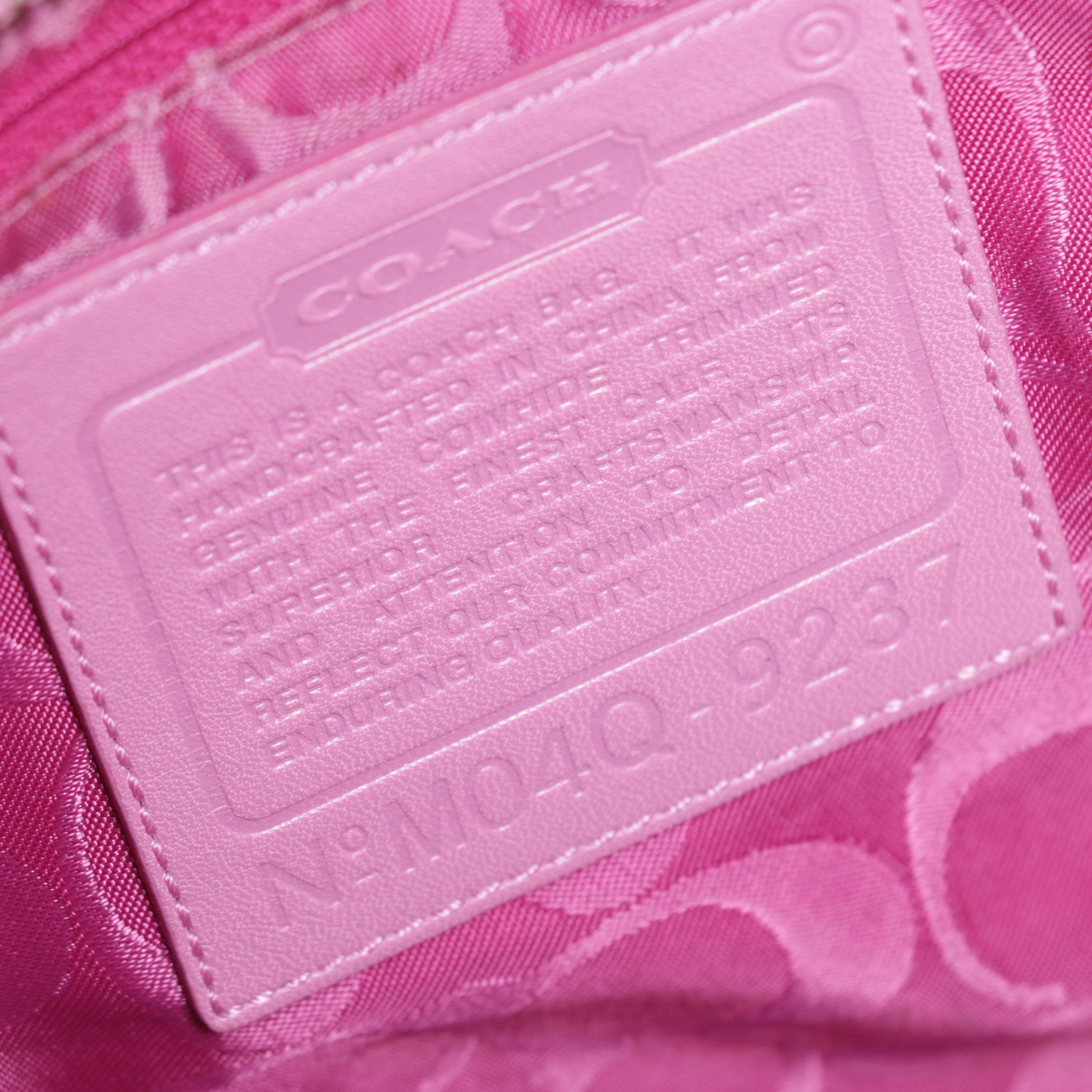 Coach Pink Tote with Patent Leather Trim & Ocelot Print Cross-Body Bag