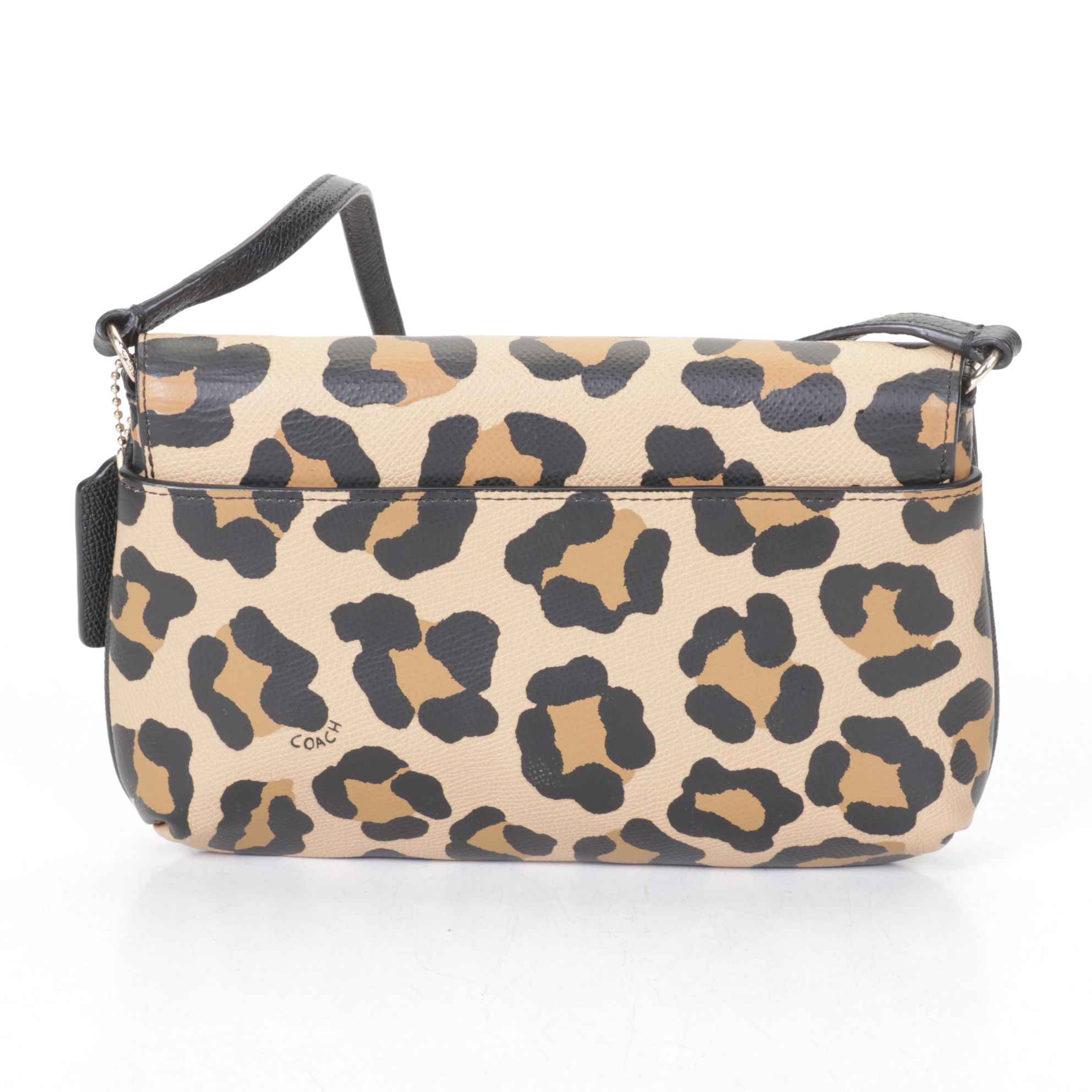 Coach Pink Tote with Patent Leather Trim & Ocelot Print Cross-Body Bag