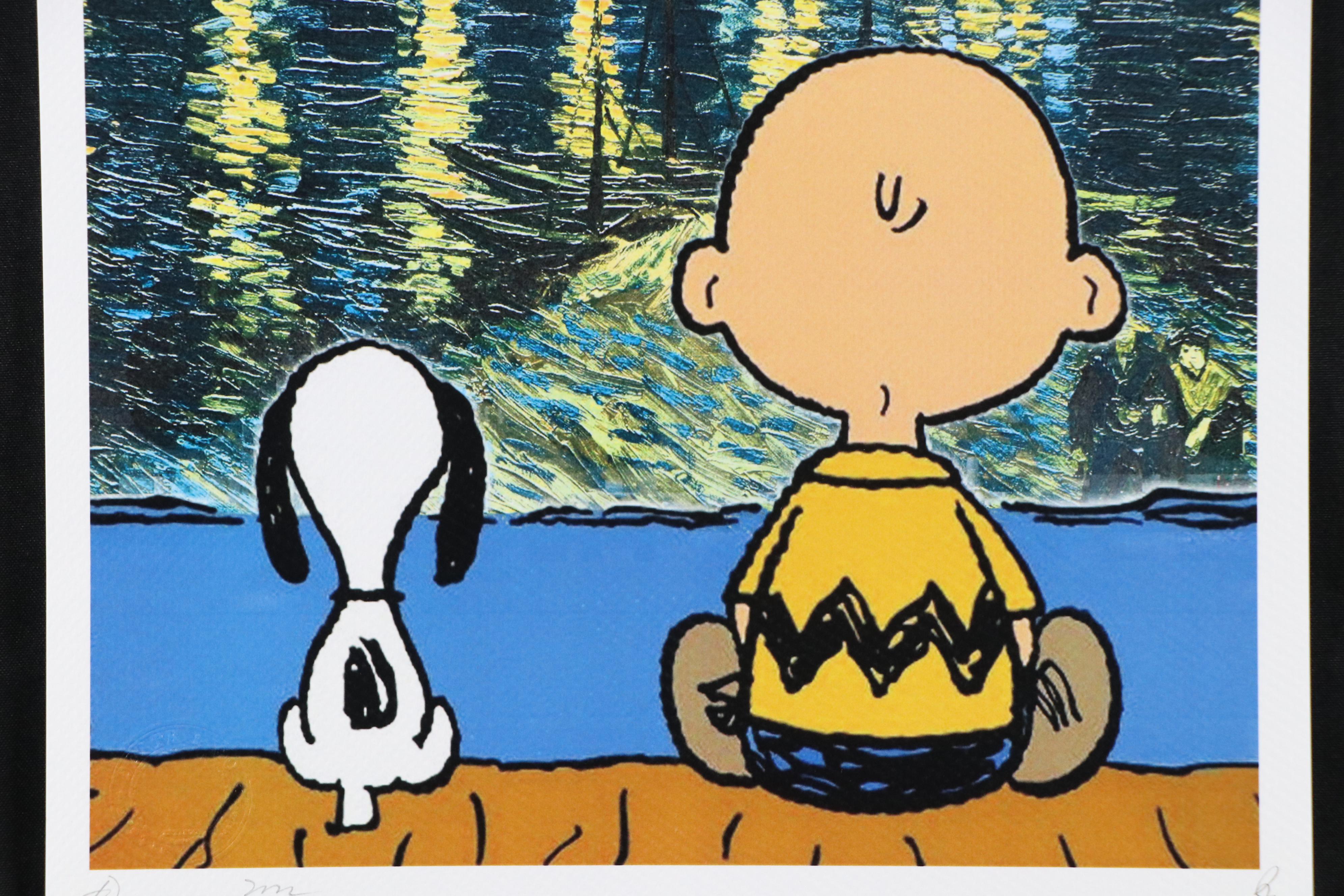 Death NYC Graphic Digital Print Featuring Snoopy and Charlie Brown, 2022