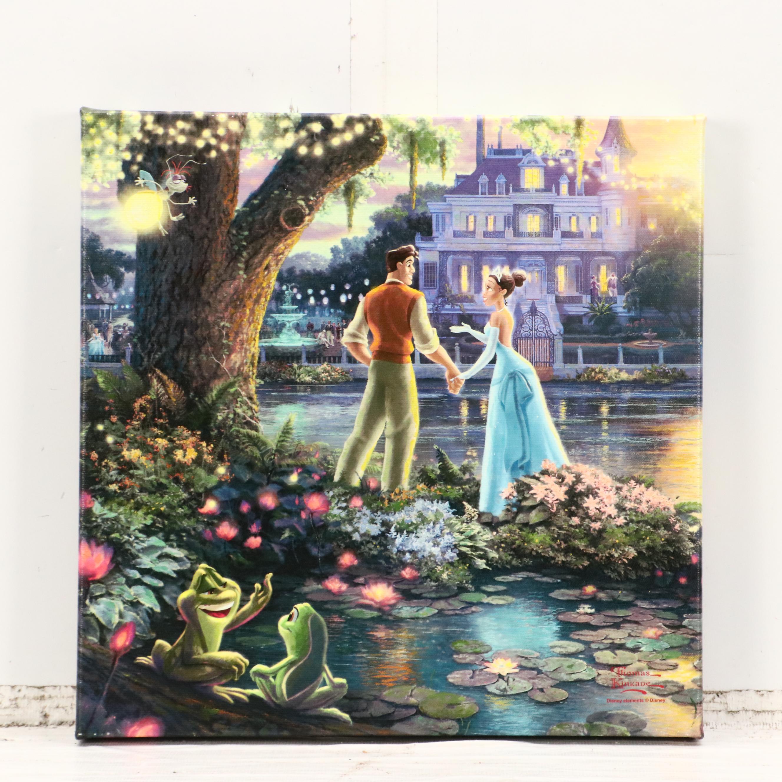 Thomas Kinkade Co. and Disney Giclées of Disneyland and "Princess and the Frog"