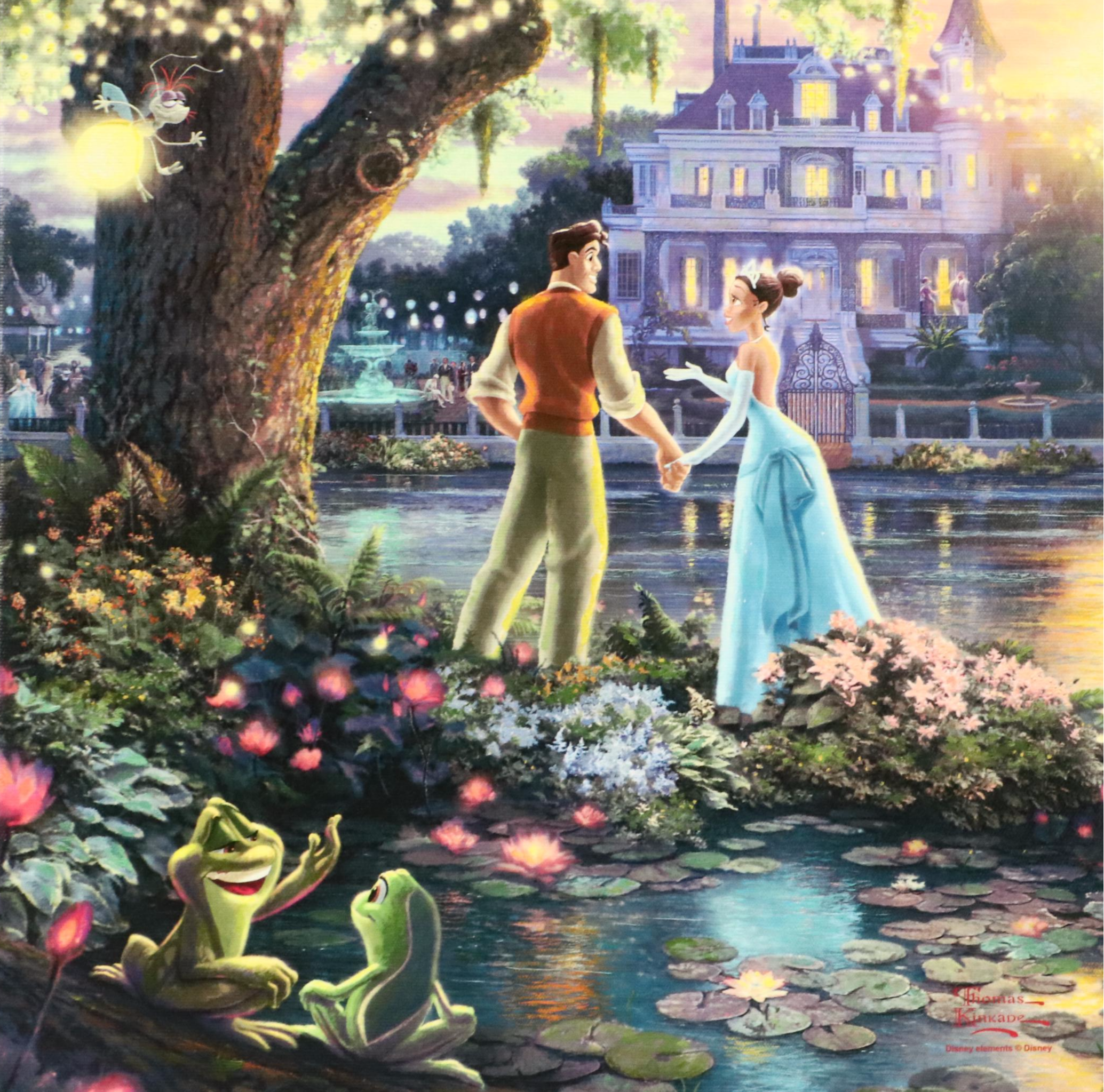 Thomas Kinkade Co. and Disney Giclées of Disneyland and "Princess and the Frog"