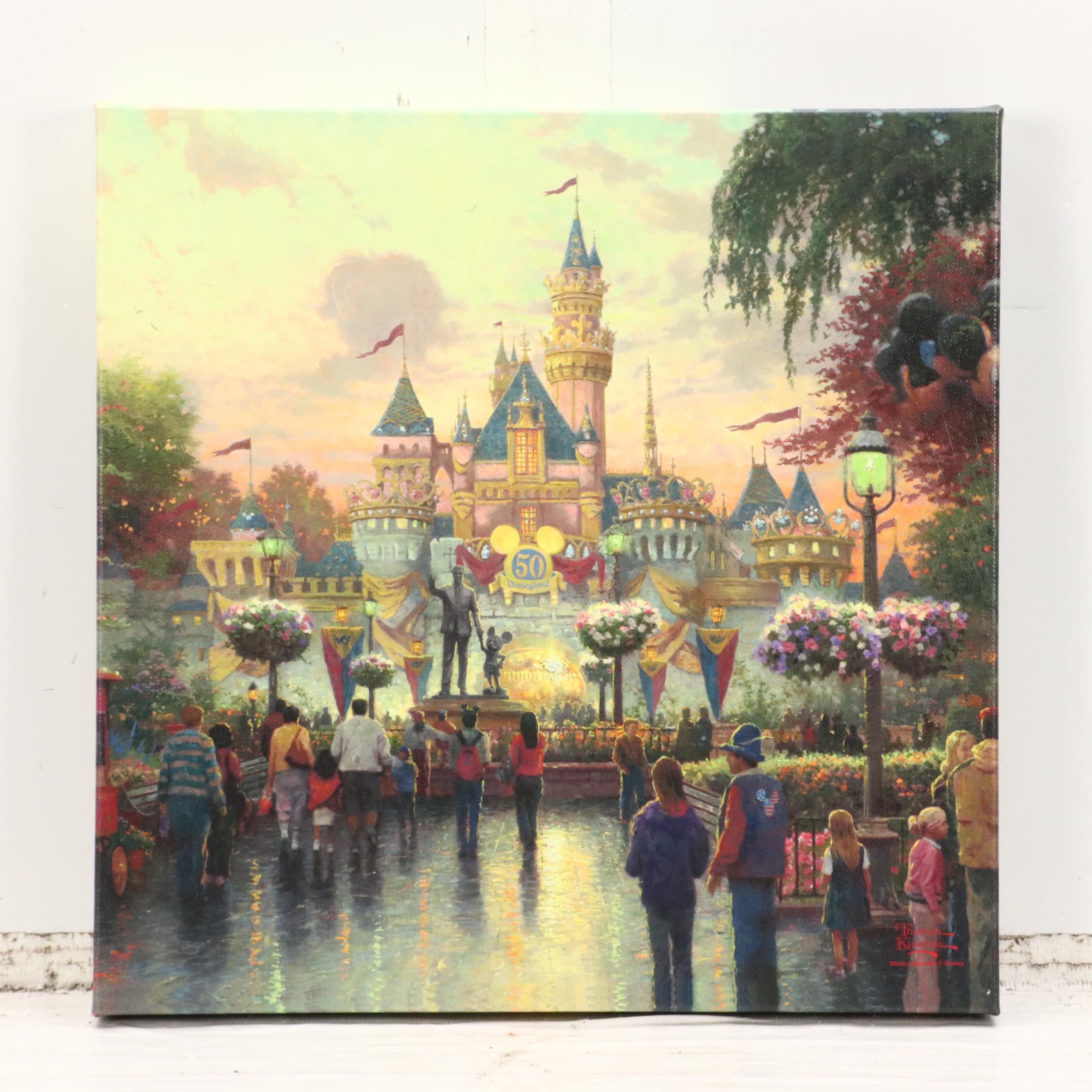 Thomas Kinkade Co. and Disney Giclées of Disneyland and "Princess and the Frog"